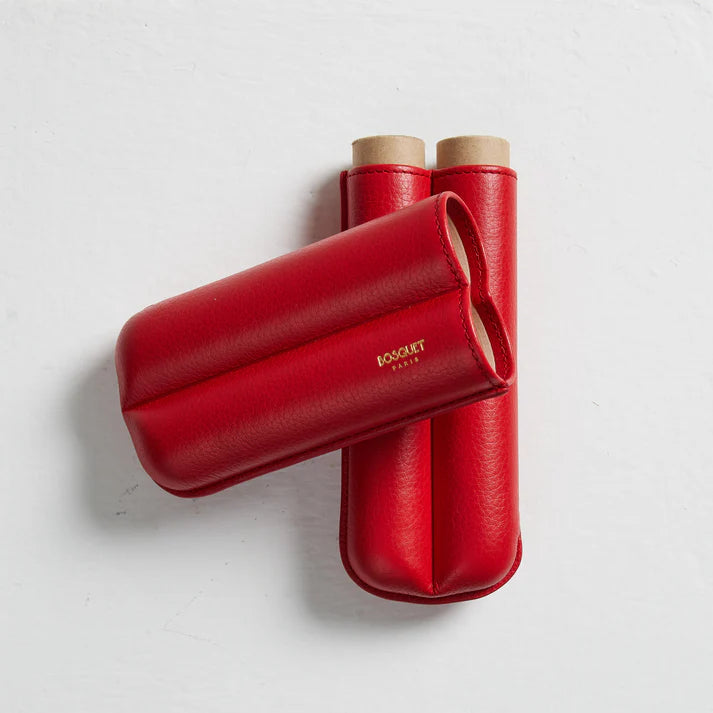 Paris Grained Calf Two Cigar Case - POMODORO