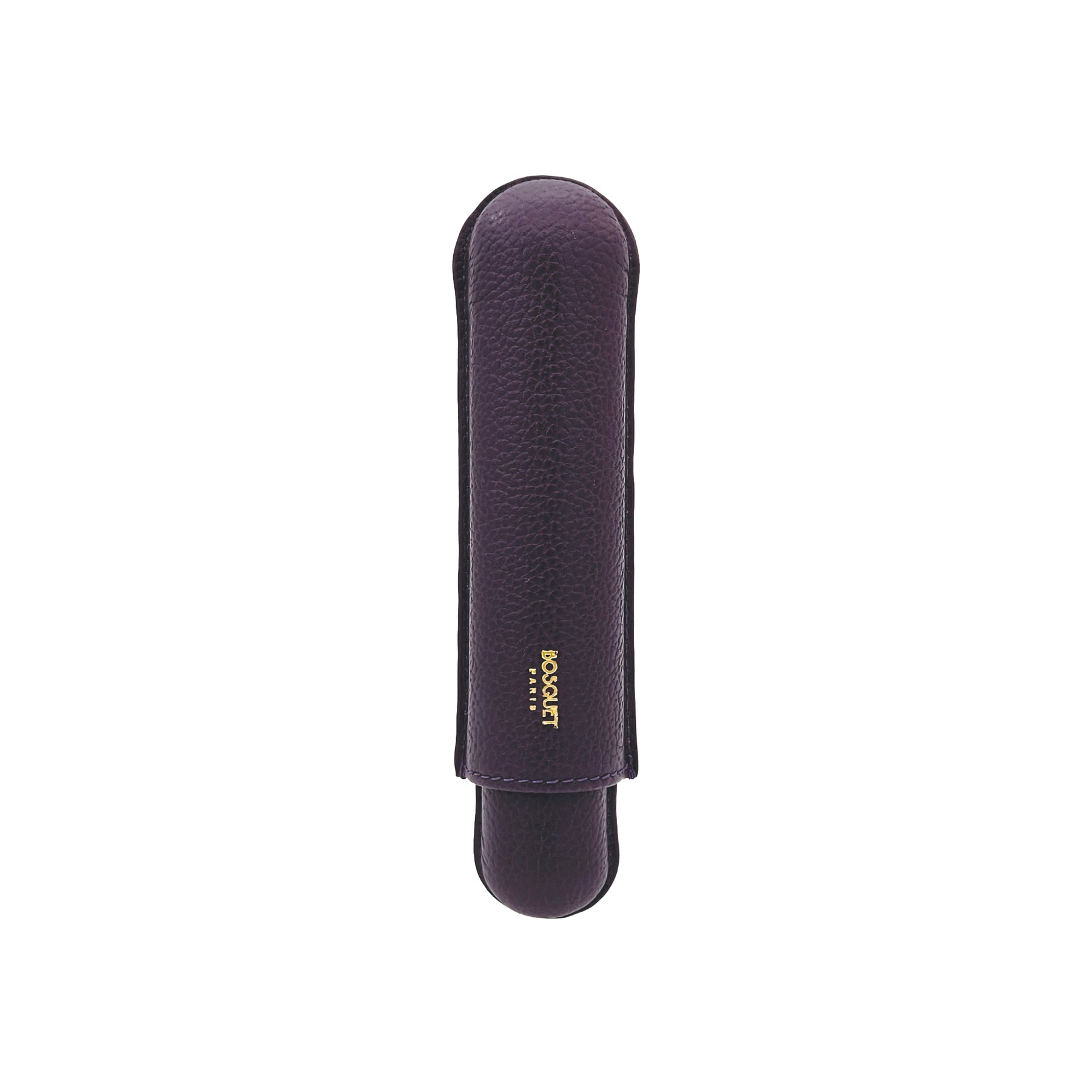 Paris Grained Calf Single Cigar Case - PURPLE
