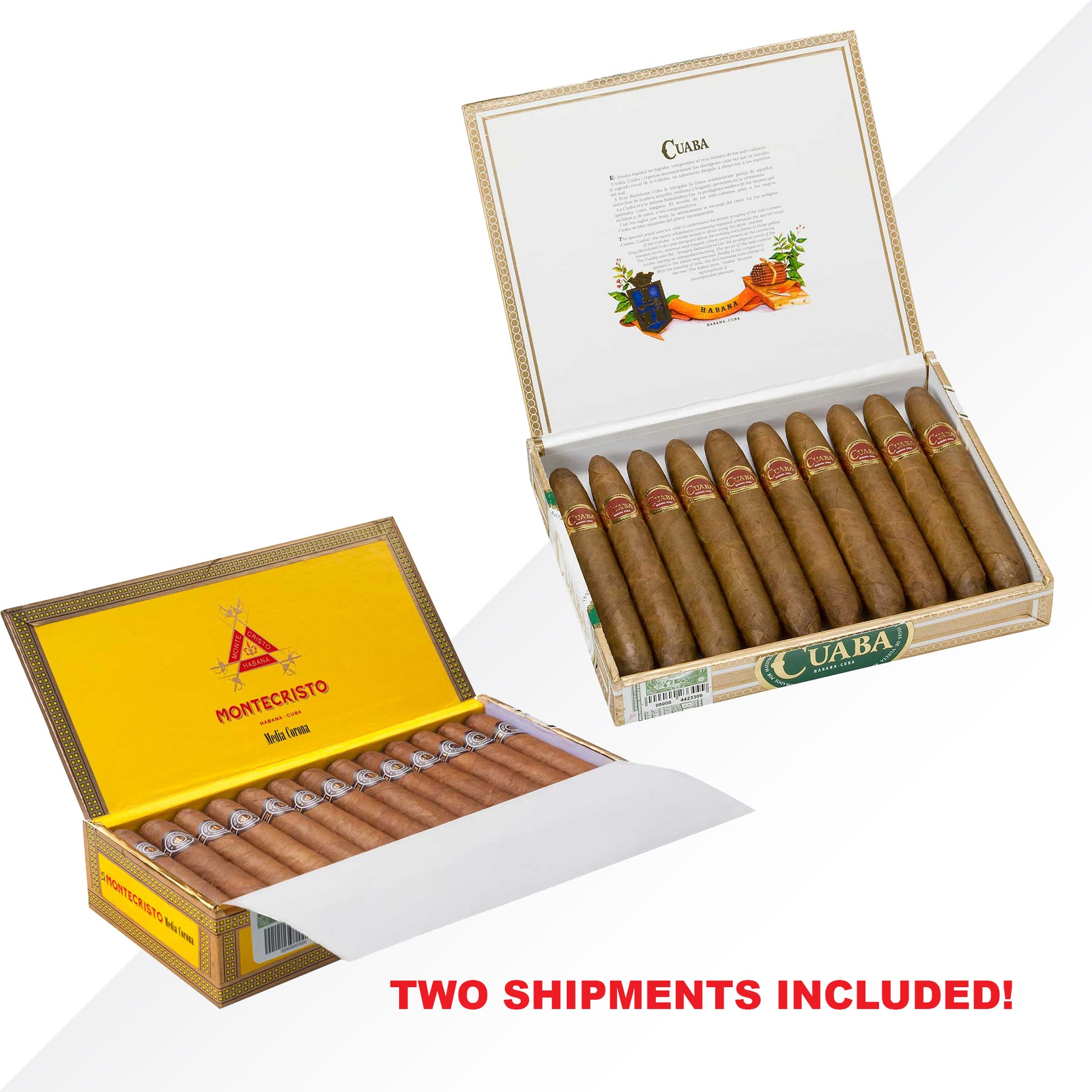 Cuaba Distinguidos + Montecristo Medias Coronas