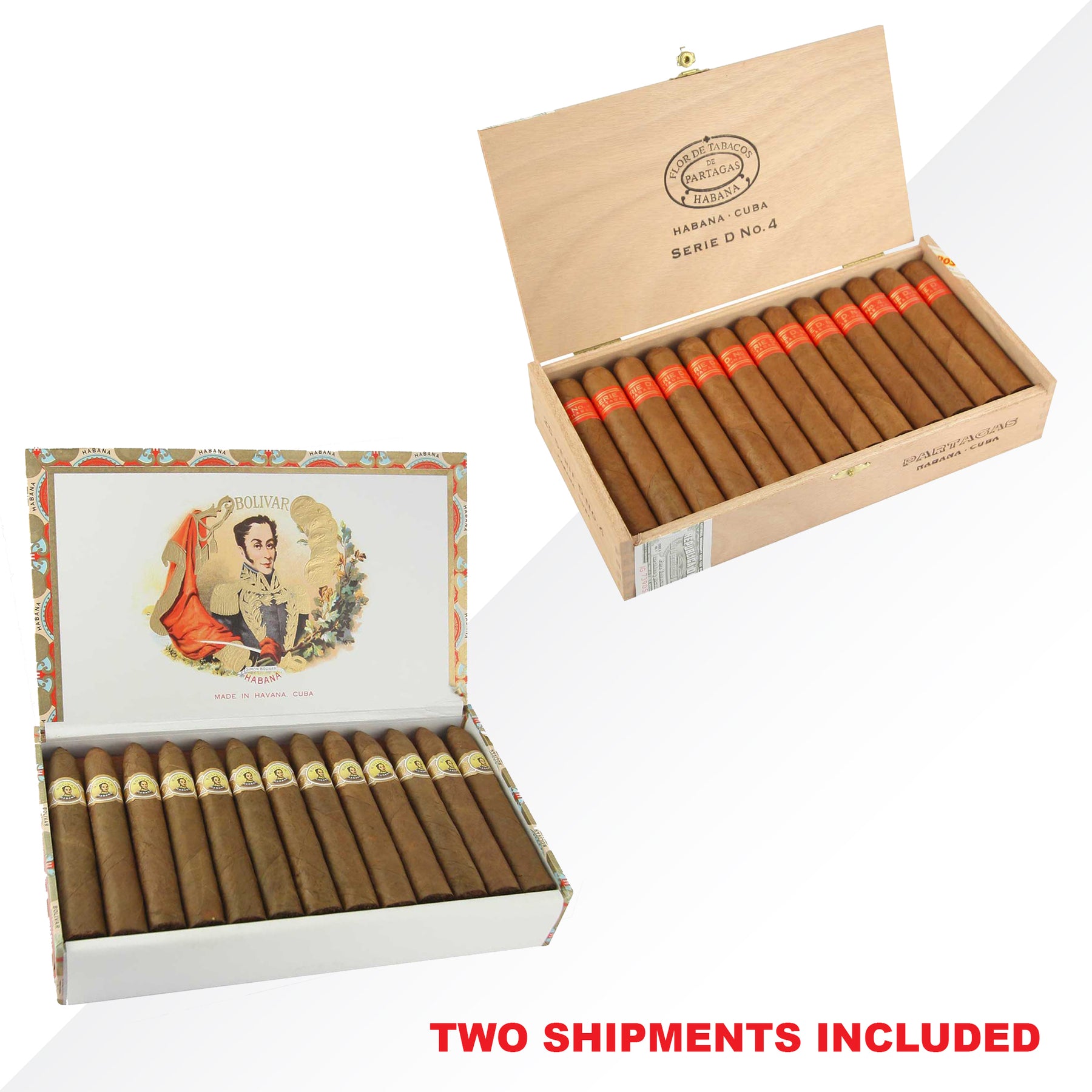 Bolivar Belicosos Finos - Partagas Serie D4 COMBO