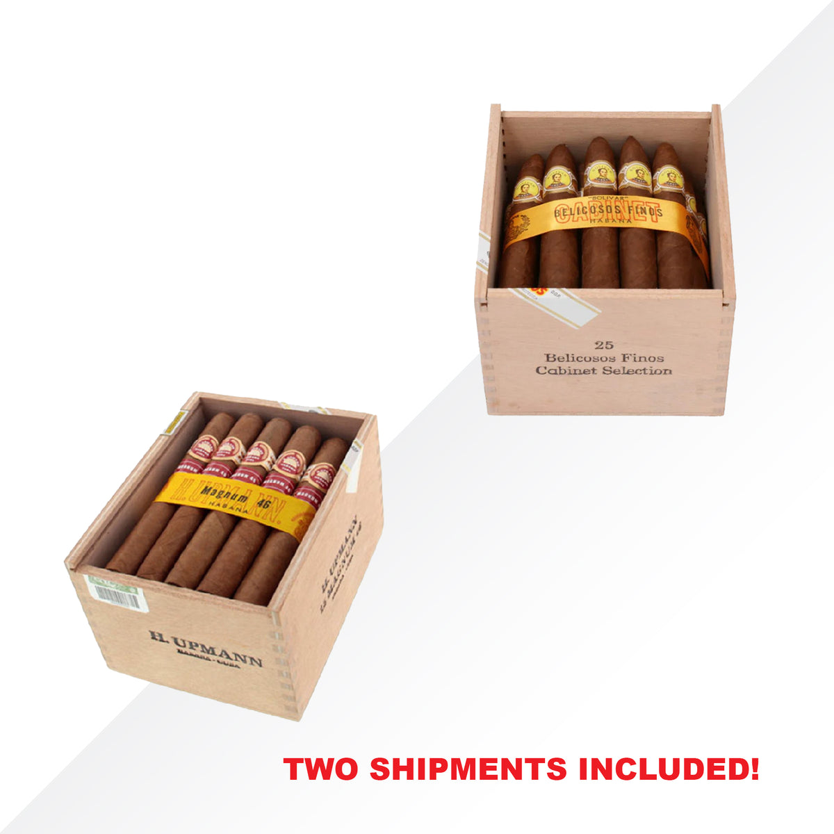 Bolivar Belicosos Fino 25pcs + H.Upmann Magnum 46 25pcs COMBO