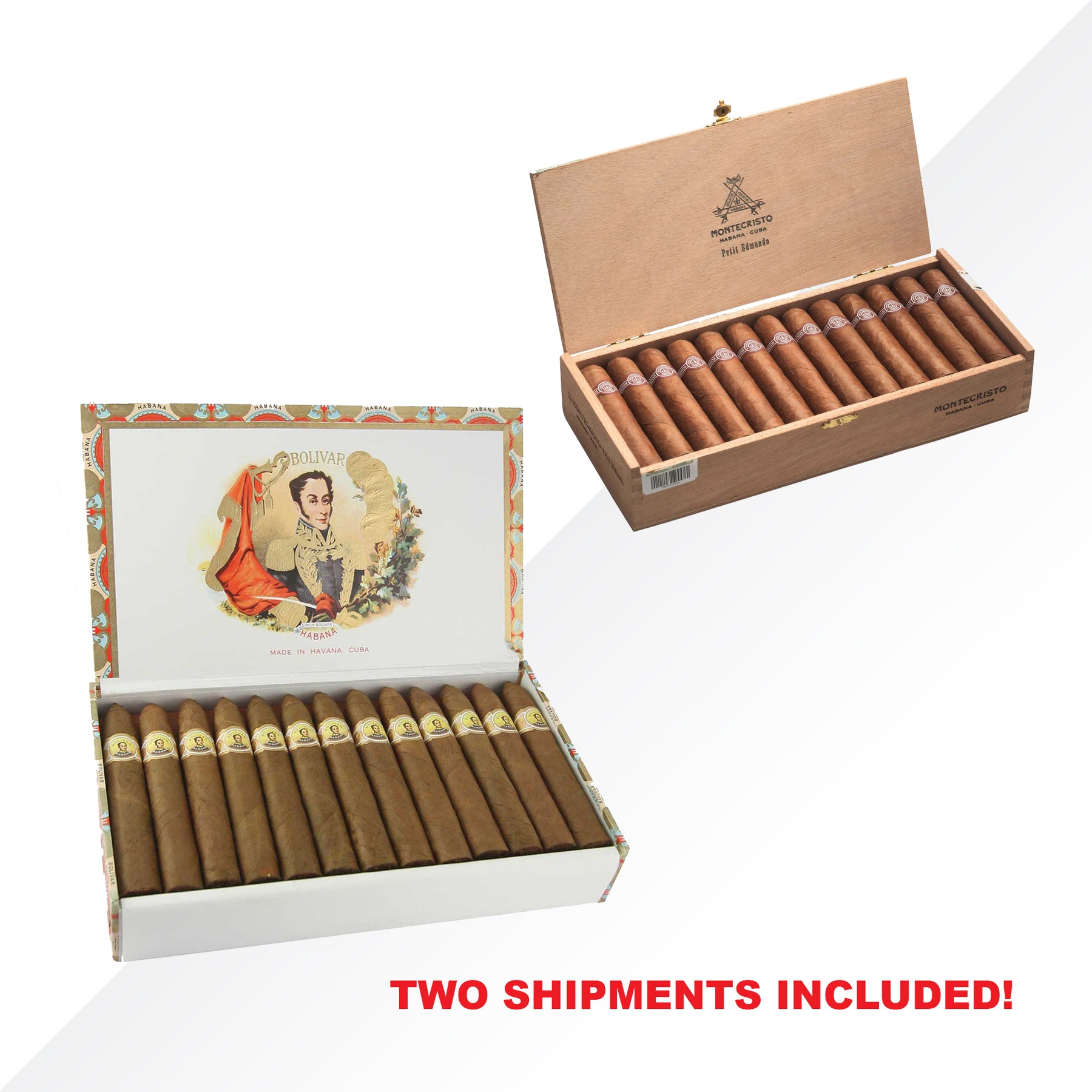 Bolivar Belicosos Fino 25pcs + Montecristo Petit Edmundo  25pcs COMBO
