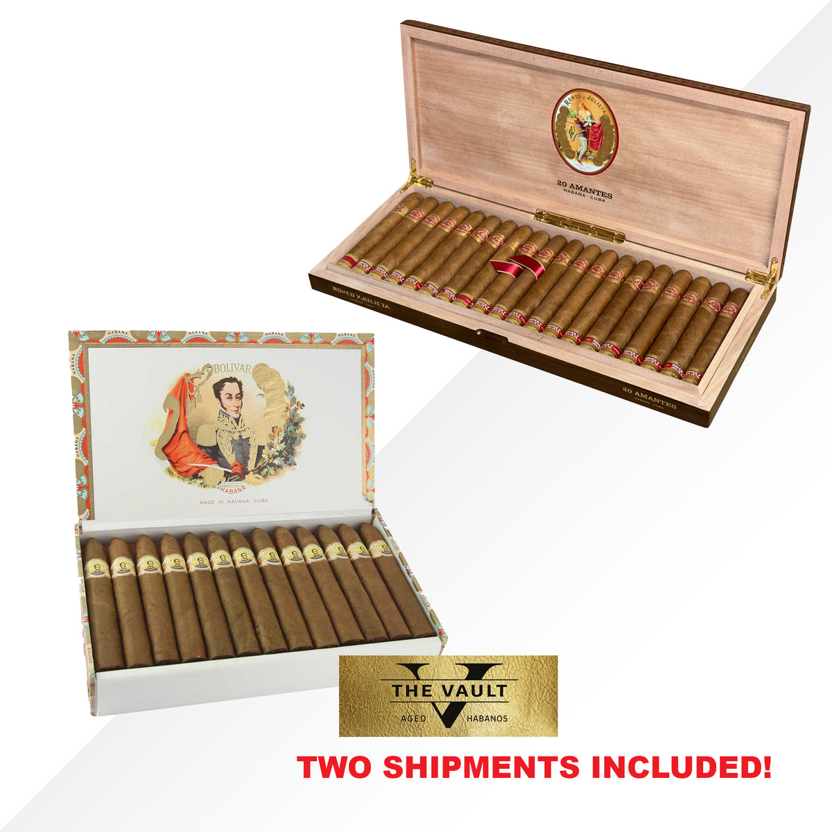 THE VAULT Bolivar Belicosos Finos + RyJ Amantes