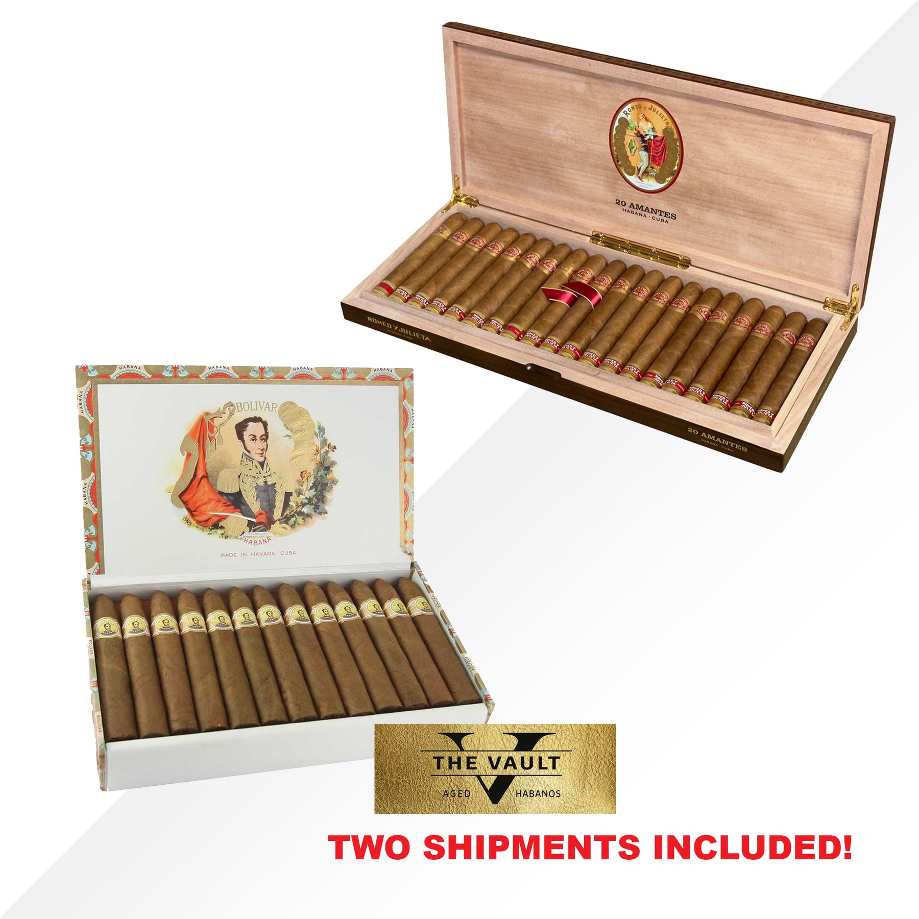 THE VAULT Bolivar Belicosos Finos + RyJ Amantes