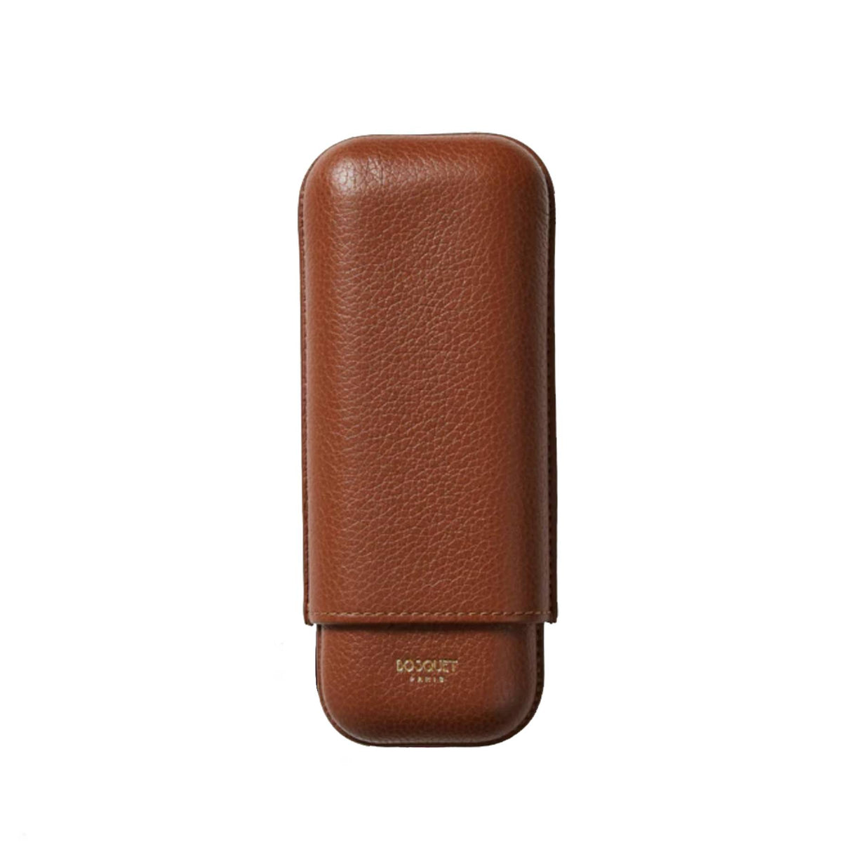 Paris Grained Calf Two Cigar Case - PALISSANDER