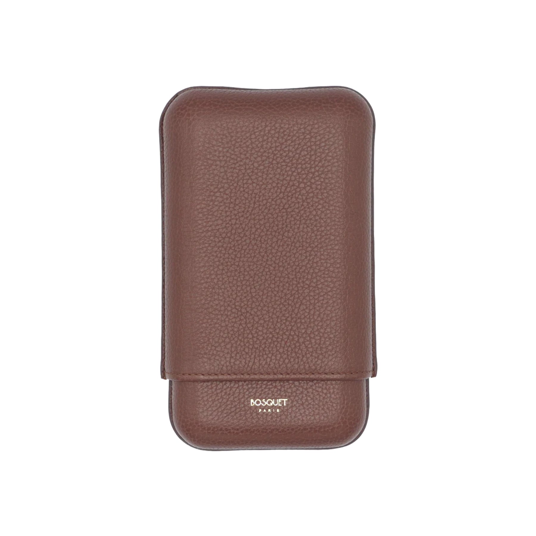 Paris Grained Calf Three Cigar Case