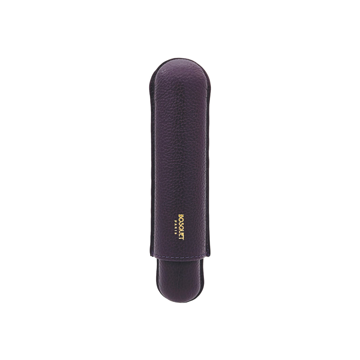 Paris Grained Calf Single Cigar Case - PURPLE