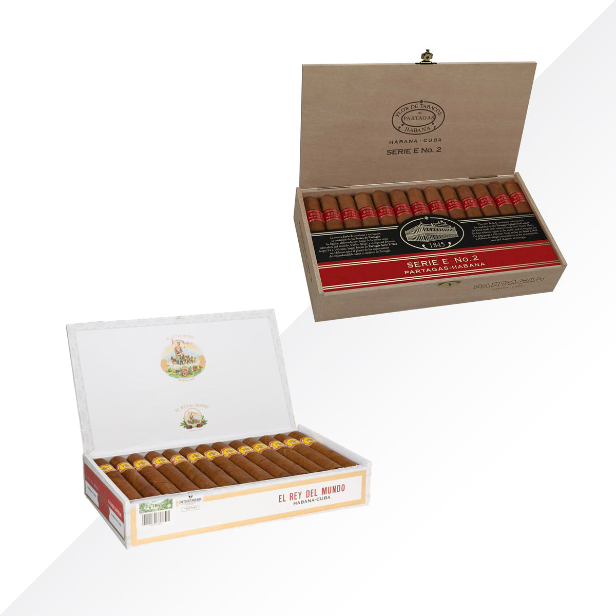 REY DEL MUNDO CHOIX SUPREME + PARTAGAS SERIE E No.2 COMBO