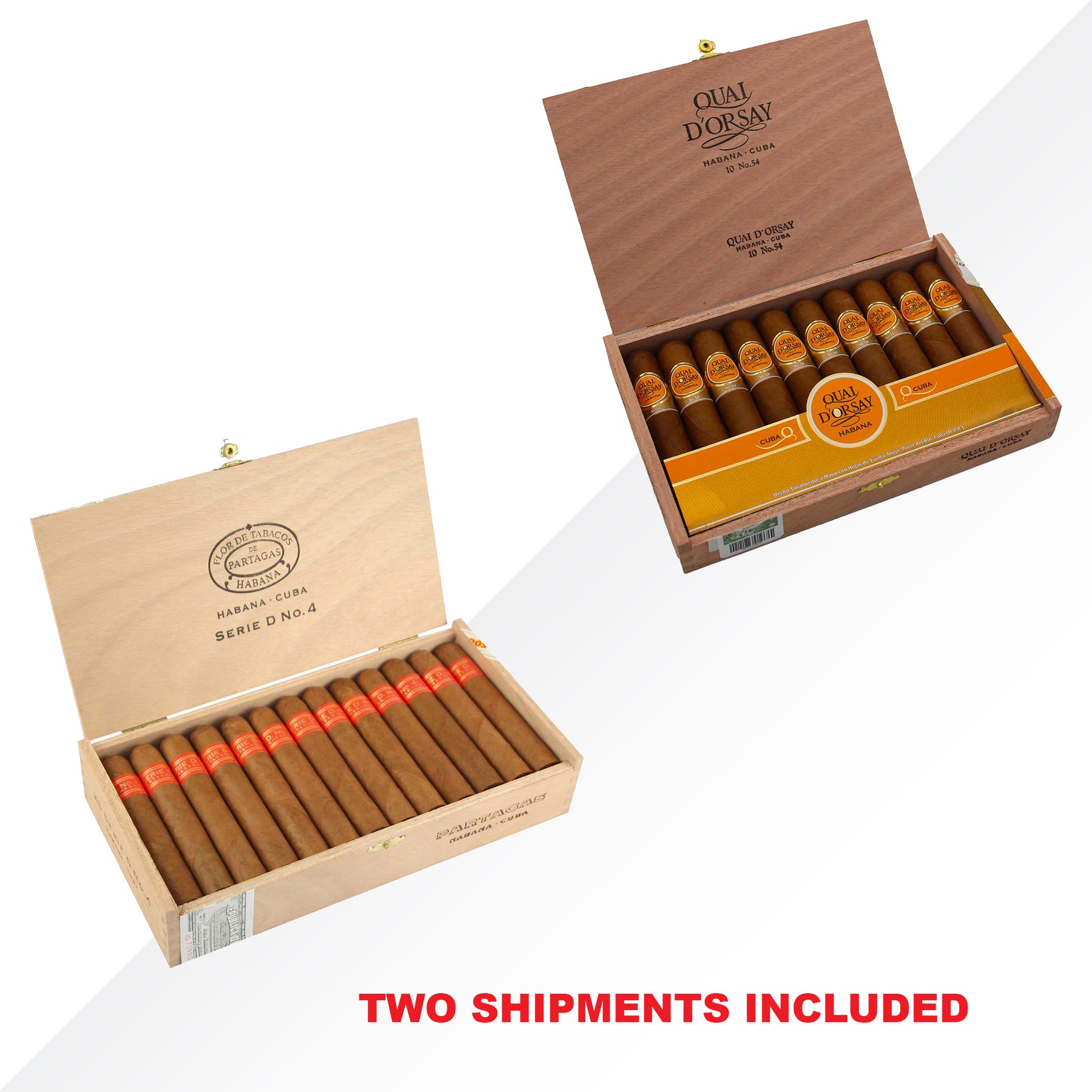 Quai d'Orsay 54 10pcs + Partagas Serie d No.4 25pcs