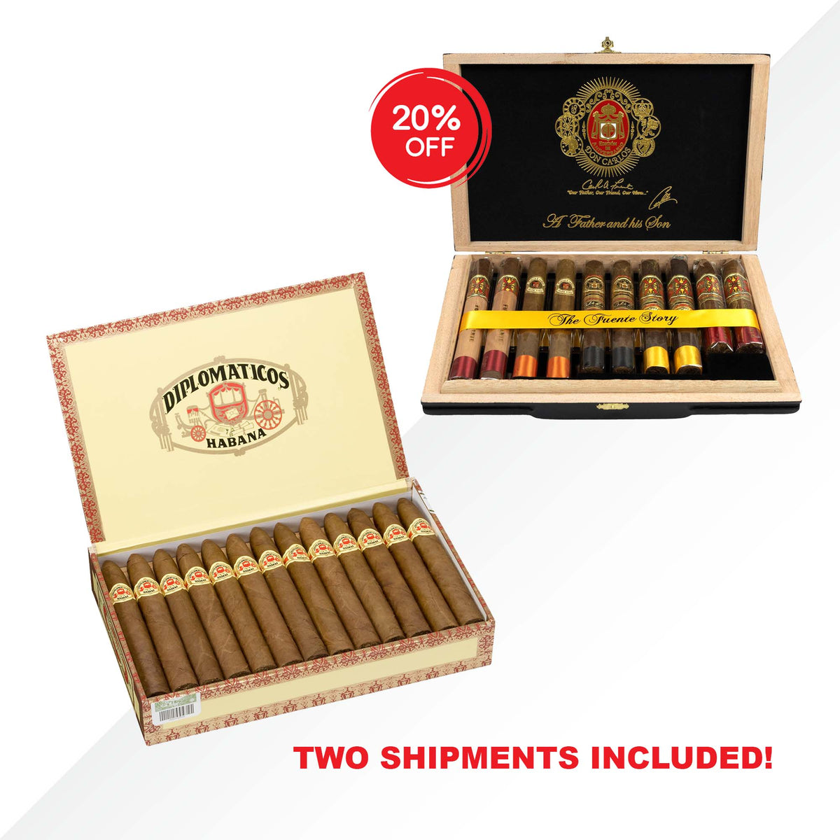 Diplomaticos No.2 + Fuente Father & Son Sampler COMBO