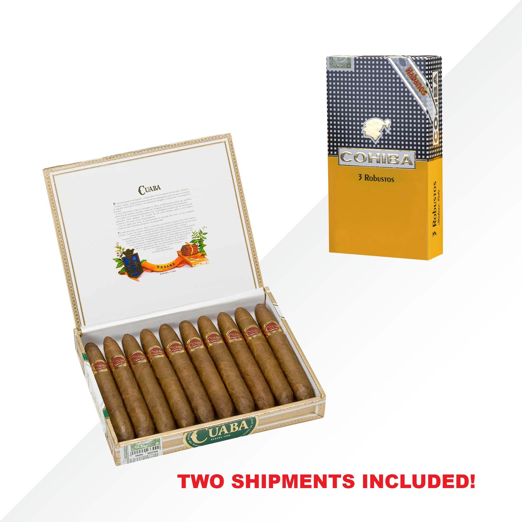 Cuaba Distinguidos + Cohiba Robustos 3pcs
