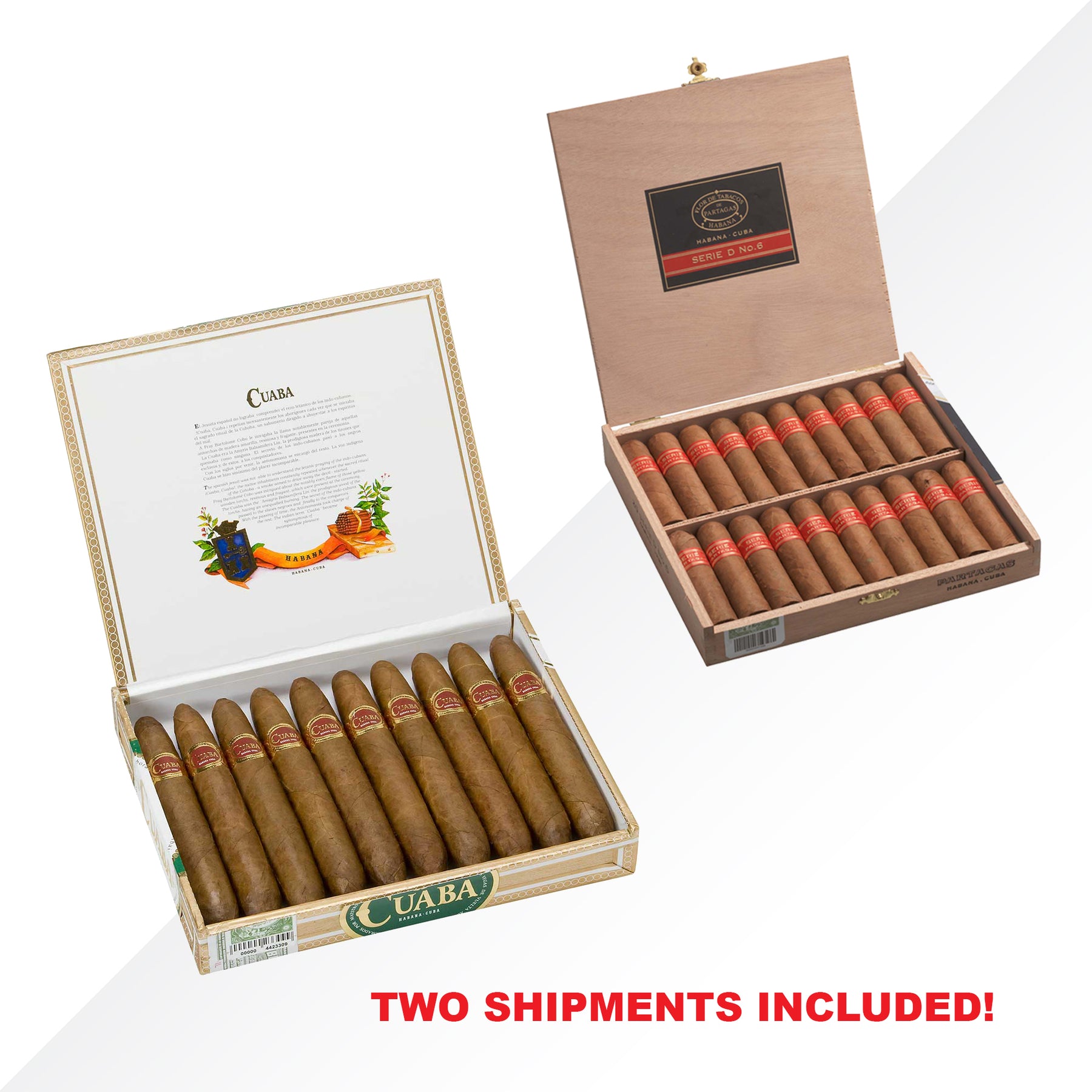 Cuaba Distinguidos + Partagas Serie D No.6 COMBO