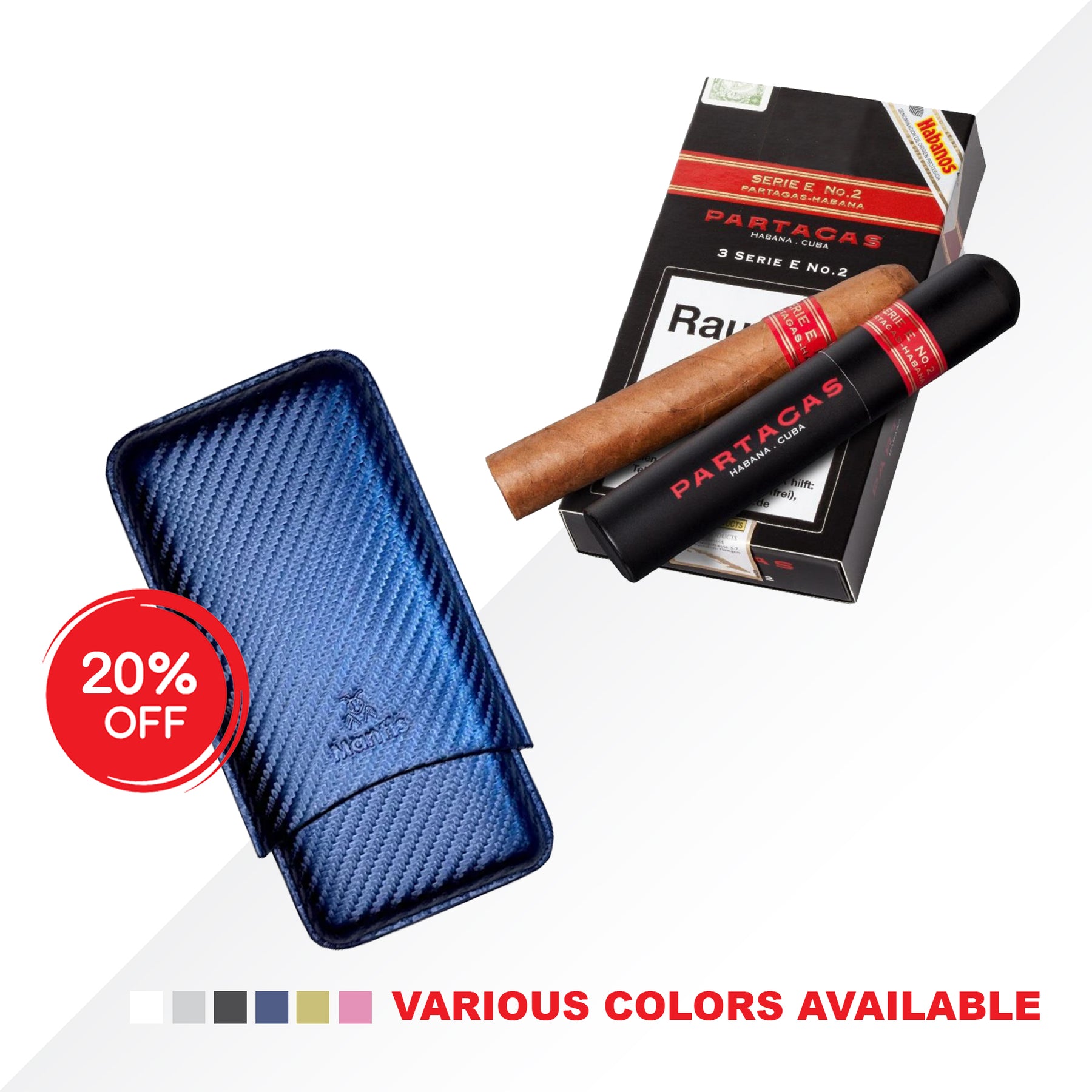 Partagas Serie E No.2 A/T 3 pcs + Mantis 3 Cigar Case