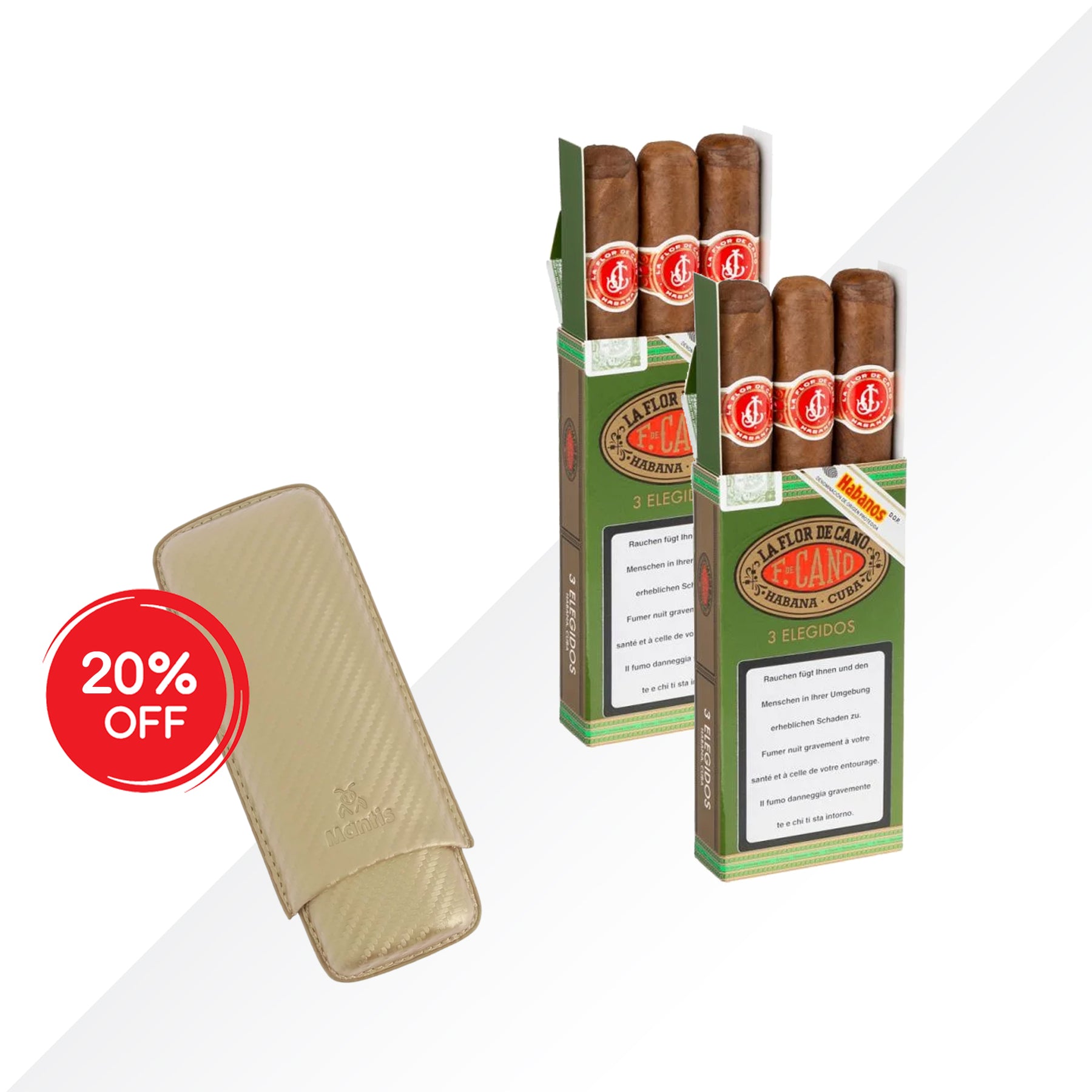 Quintero Elegidos 2x3pcs + Mantis Neocase 2 cigars