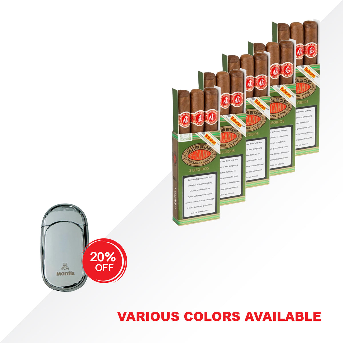 Elegidos 5x3pcs + Mantis Aeris Lighter COMBO