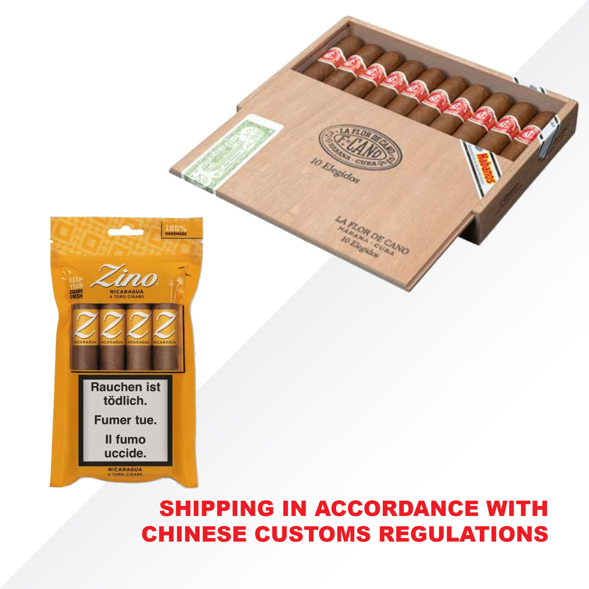 Flor de Cano Elegidos 10pcs + Zino Nicaragua Toro 4pcs