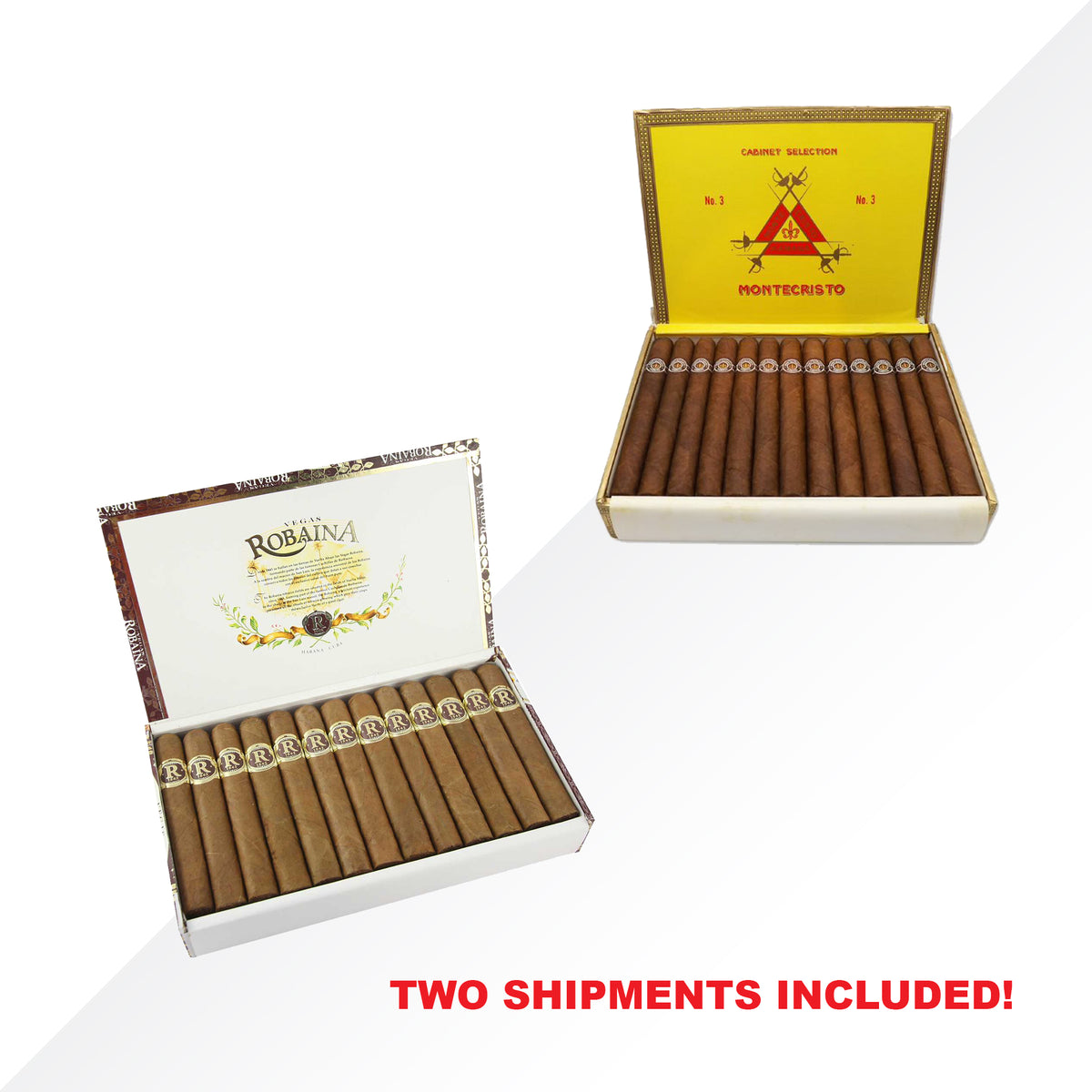 Vegas Robaina Famosos 25pcs + Montecristo No.3 25pcs COMBO