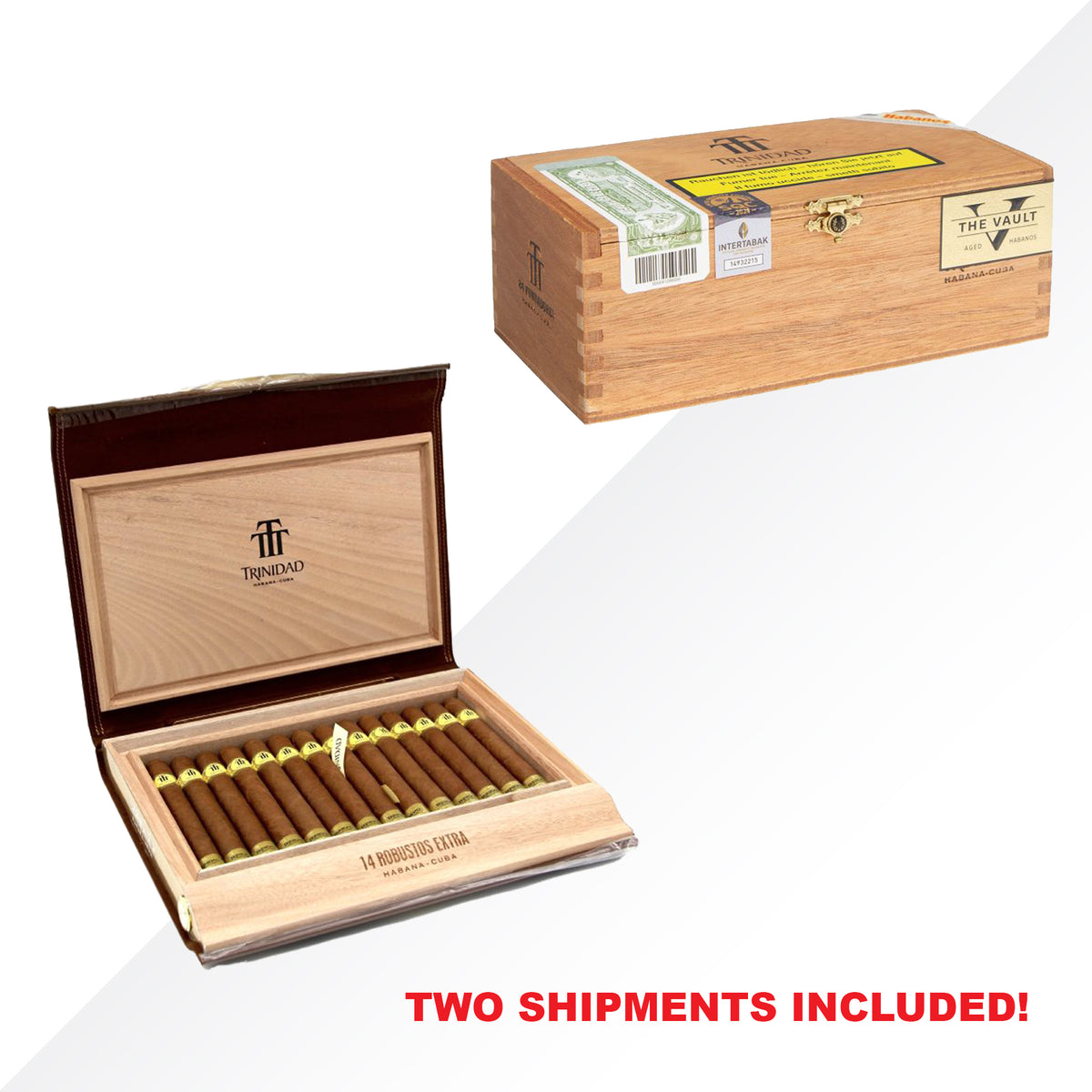 TRINIDAD Fundadores The Vault + Robustos Extra Travel Humidor