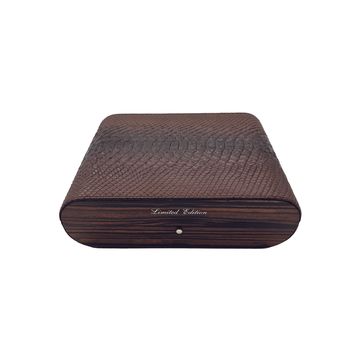 Humidor Makassar Ebony Leather Look