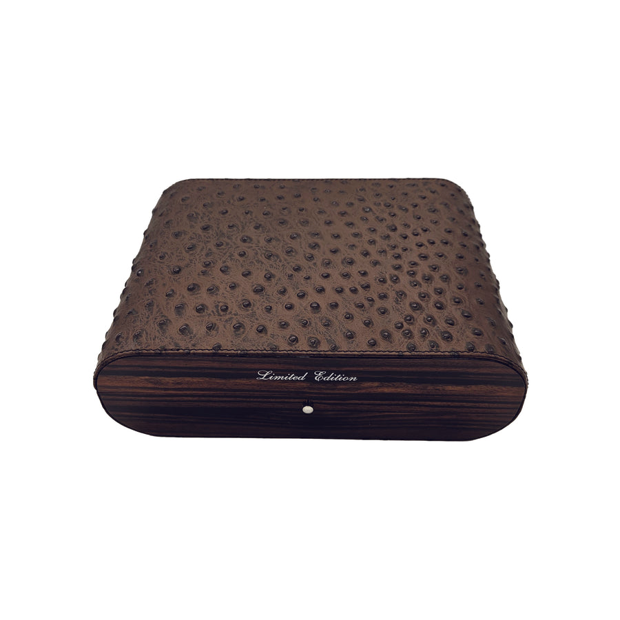 Humidor Makassar Ebony Leather Look