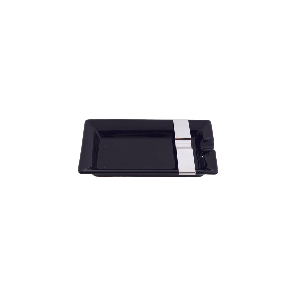 Cigar Ashtray with Movable Rest Black