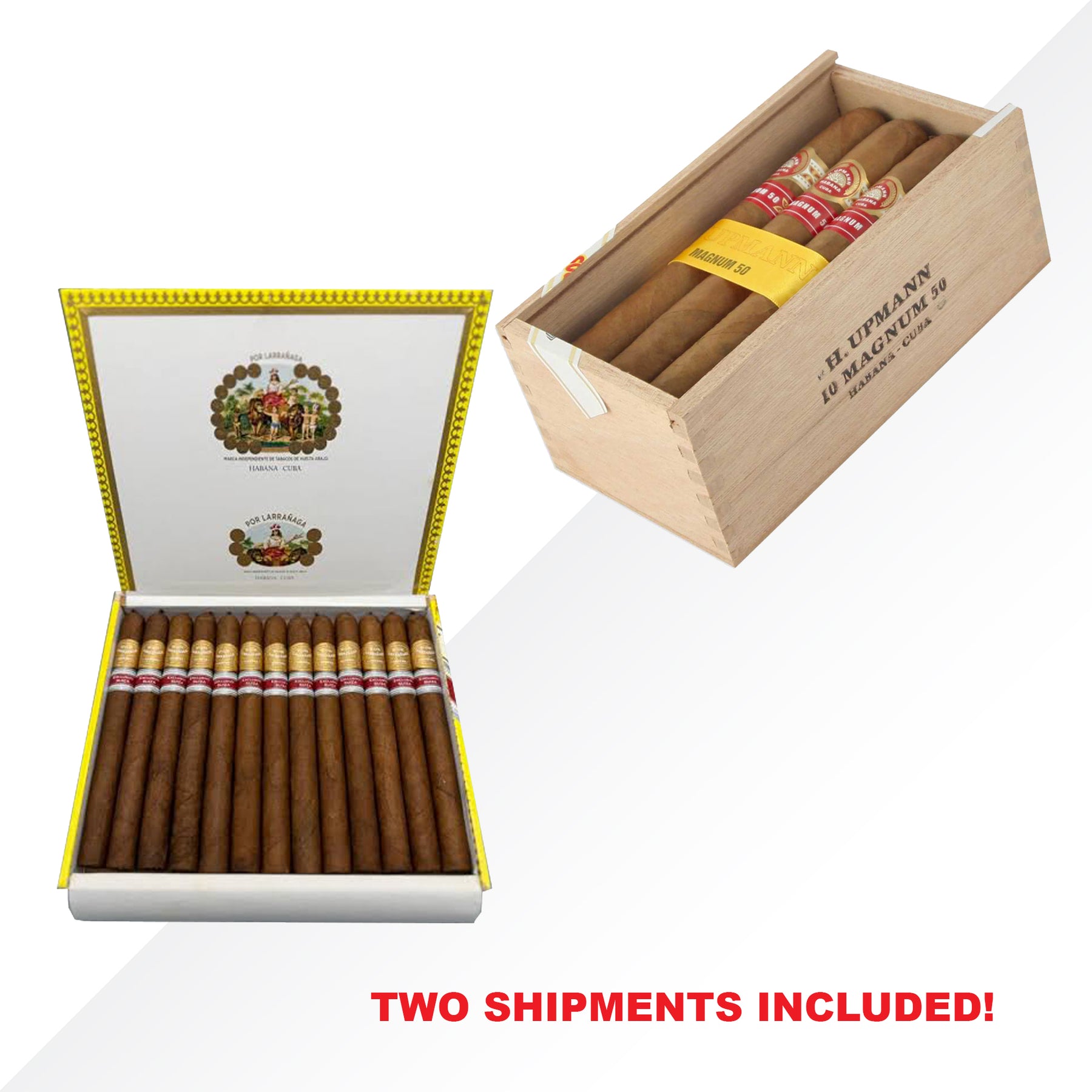 Por Larrañaga Intemporales + H.Upmann Magnum 50
