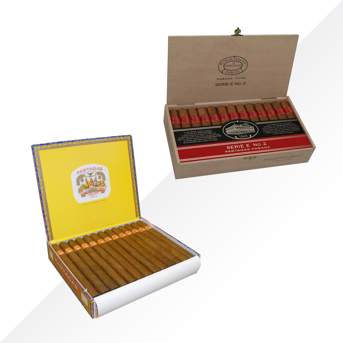 PARTAGAS LUSITANIAS + PARTAGAS SERIE E No.2 COMBO