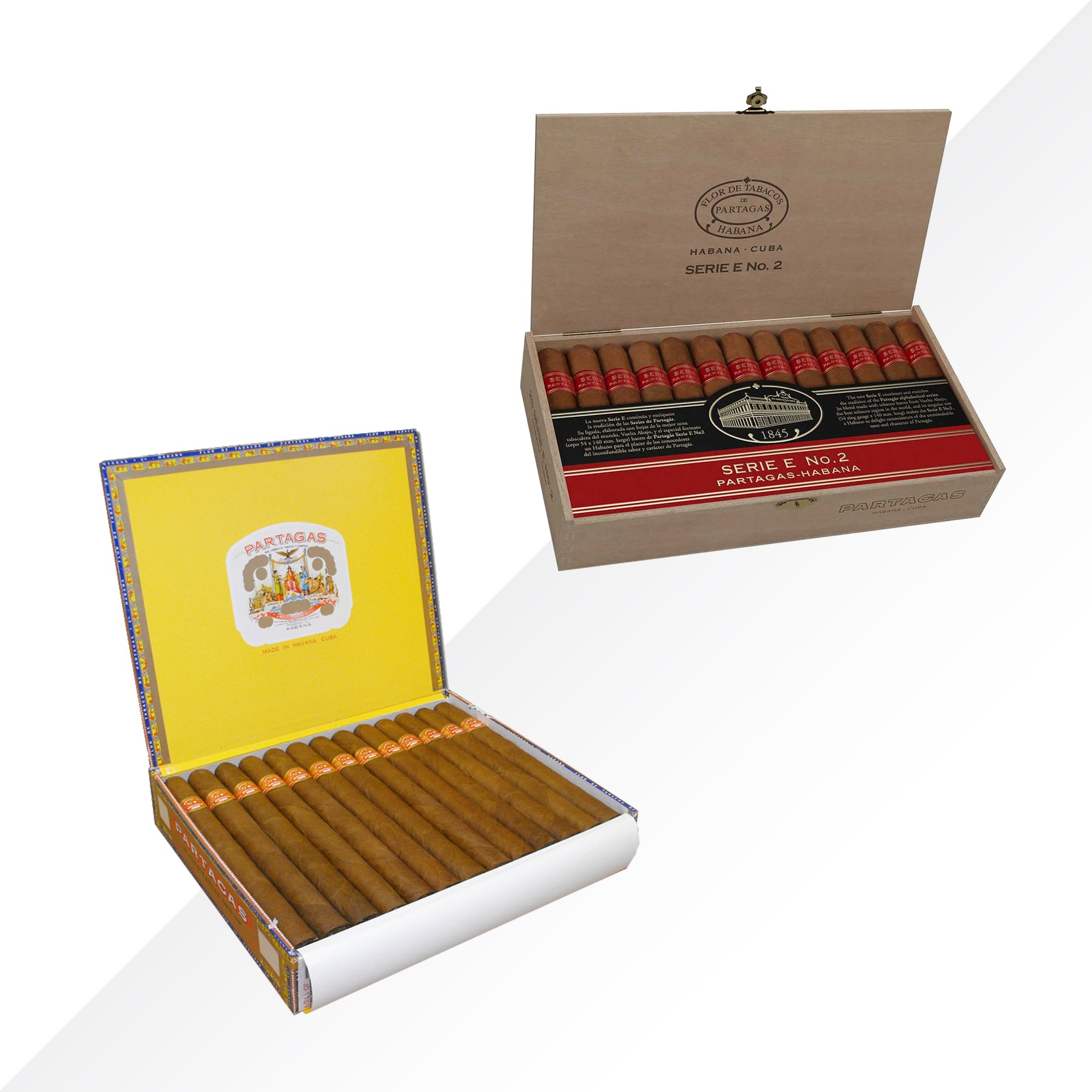 PARTAGAS LUSITANIAS + PARTAGAS SERIE E No.2 COMBO