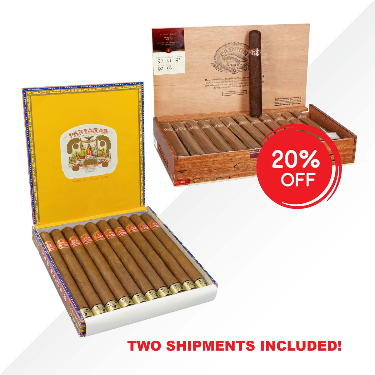 LUSITANIAS THE VAULT 10pcs + PADRON 7000 26pcs COMBO