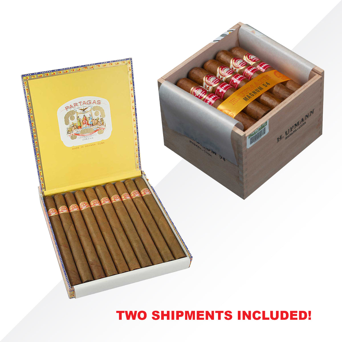 Partagas Lusitanias 10pcs + H.Upmann Magnum 54 25pcs
