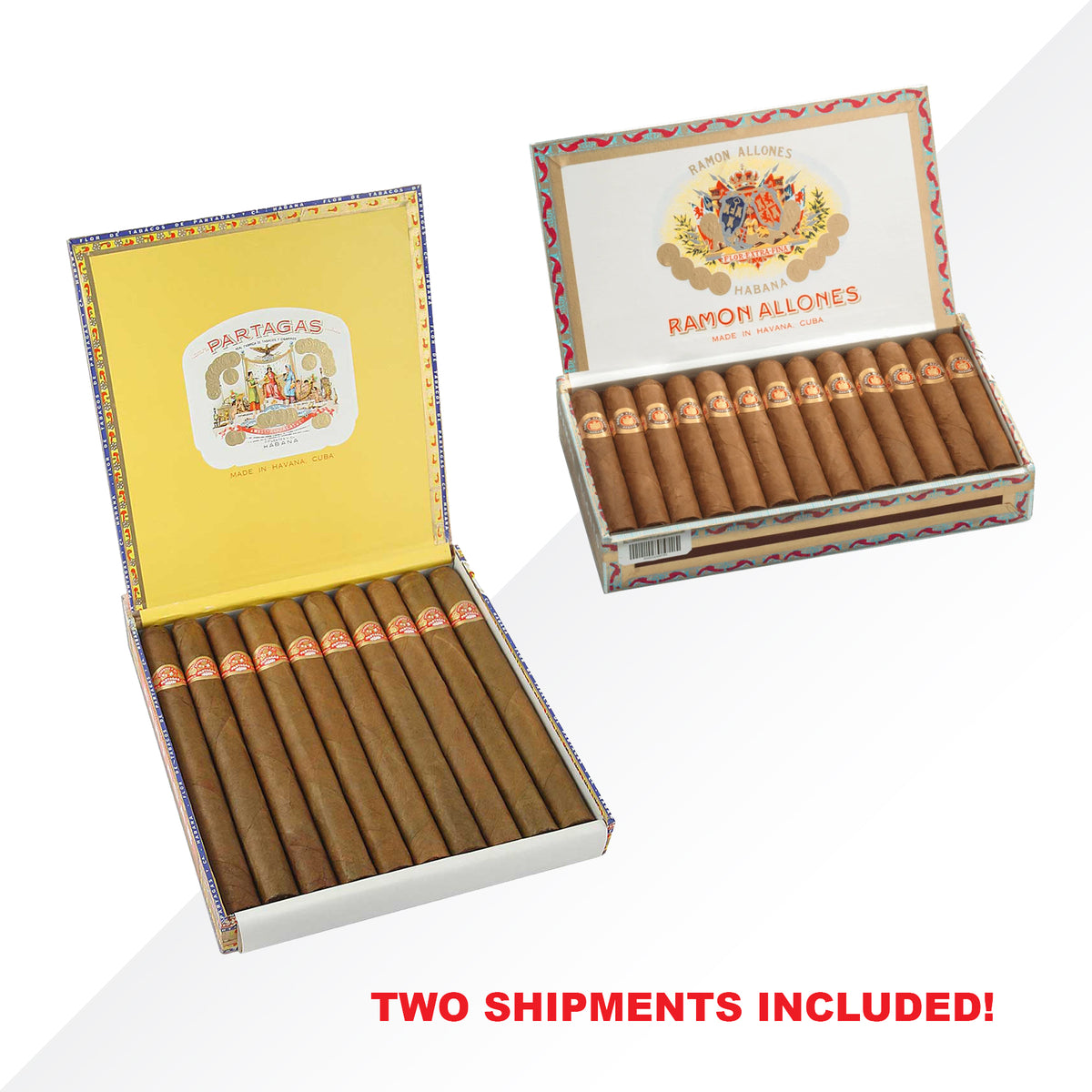 Partagas Lusitanias 10pcs + RA Small Club Coronas 25pcs