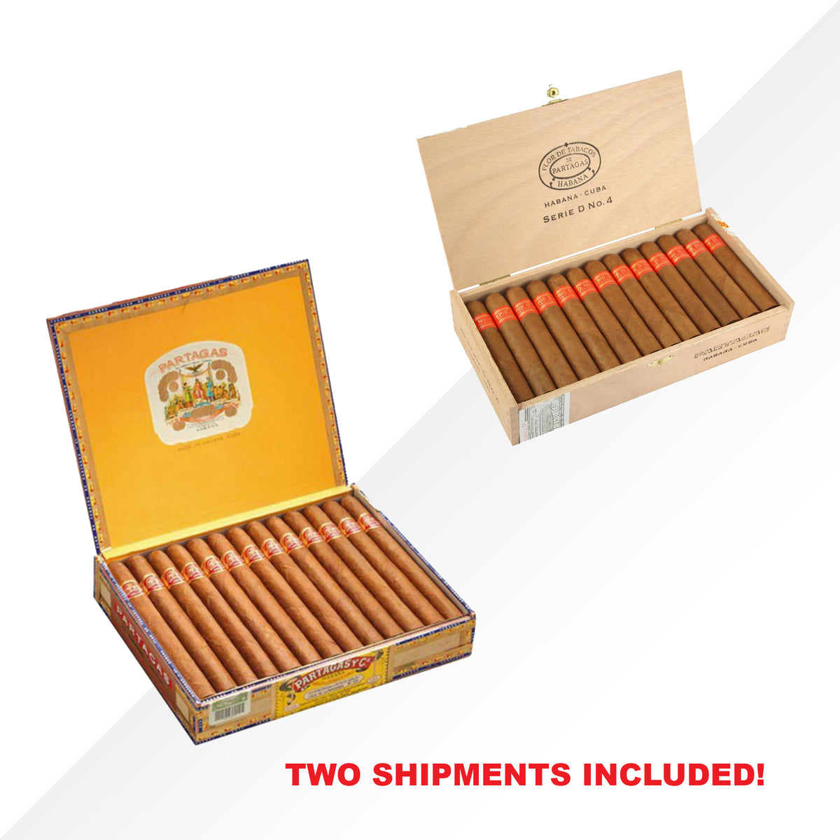 Partagas Lusitanias 25pcs + Serie D No.4 25pcs COMBO