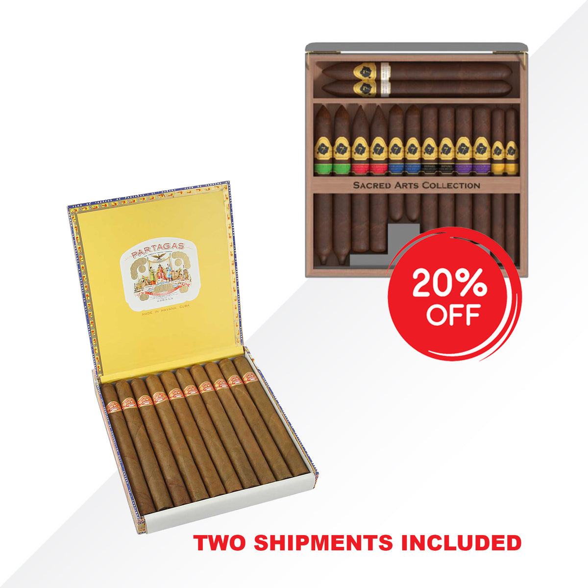 Lusitanias 10 pcs - El Septimo Masaccio Sampler Box - COMBO