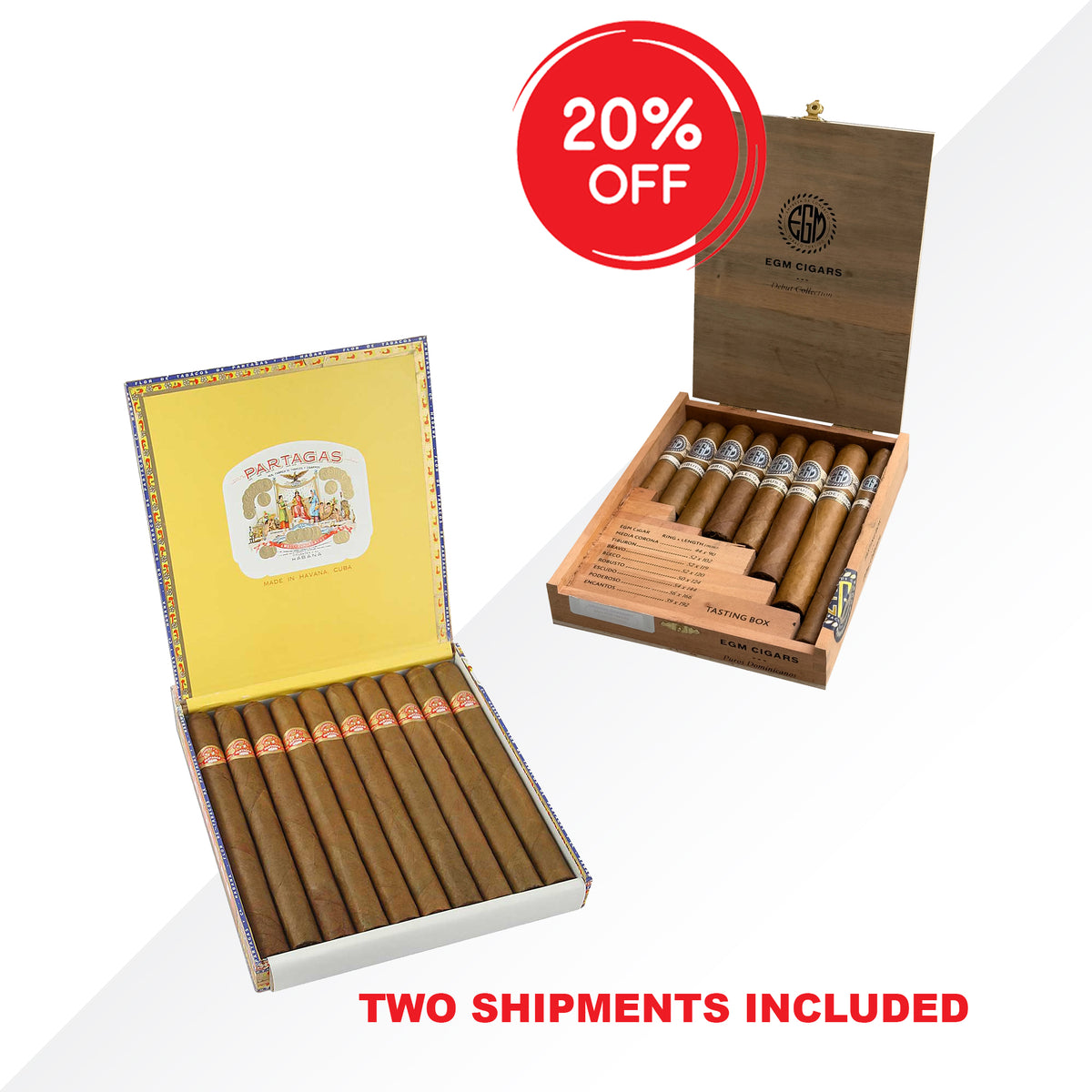 PARTAGAS LUSITANIAS 10 pz - EGM Tasting Box - COMBO