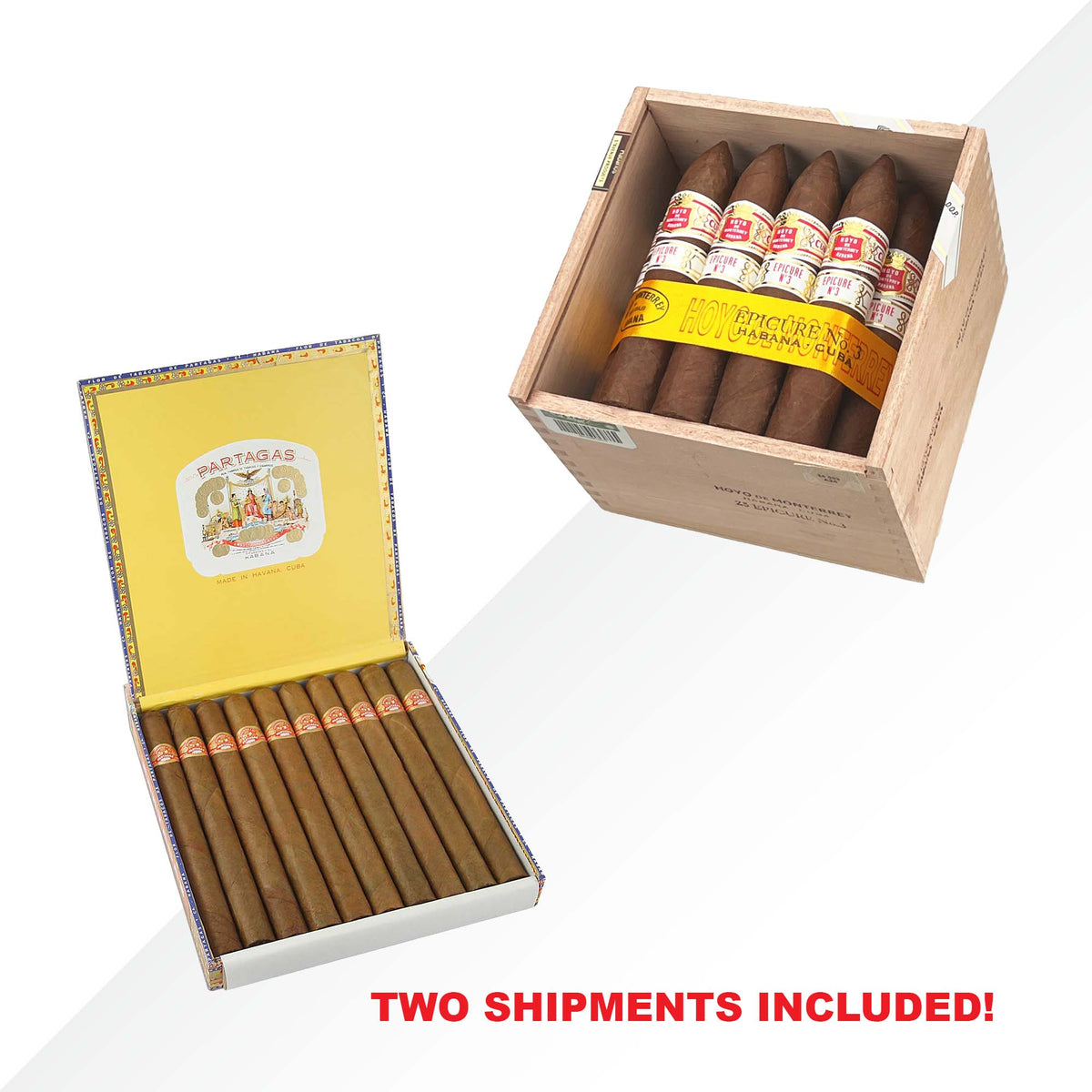 Partagas Lusitanias 10pcs + Epicure No.3 25pcs