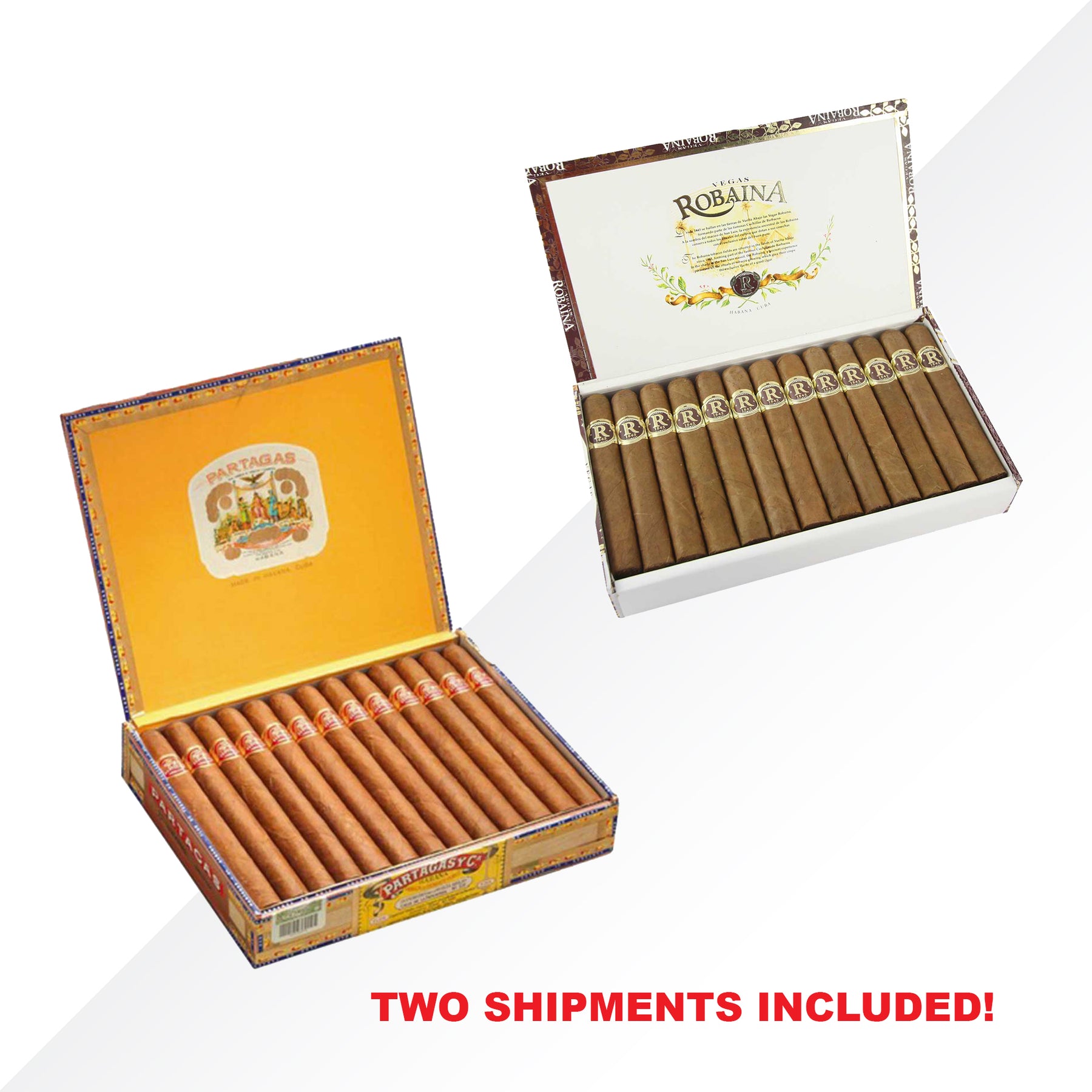 Partagas Lusitanias 25pcs + VR Famosos 25pcs - COMBO