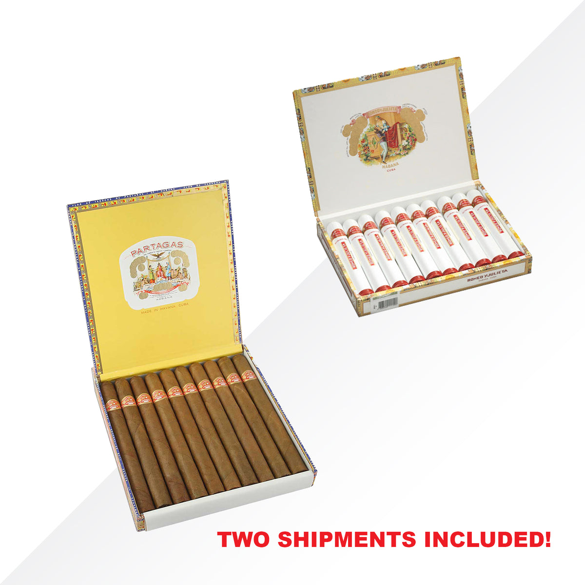 PARTAGAS LUSITANIAS 10 pcs - ROMEO No.1 10pcs COMBO