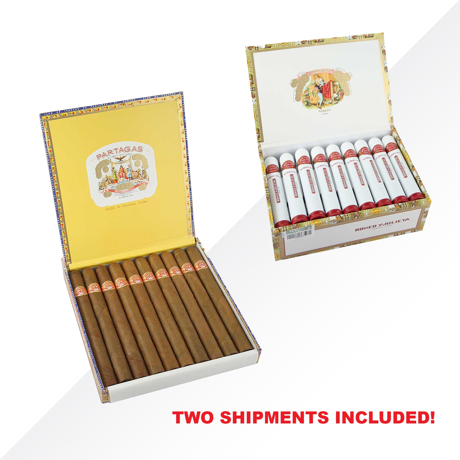 Partagas Lusitanias 10pcs + Romeo No.3 AT