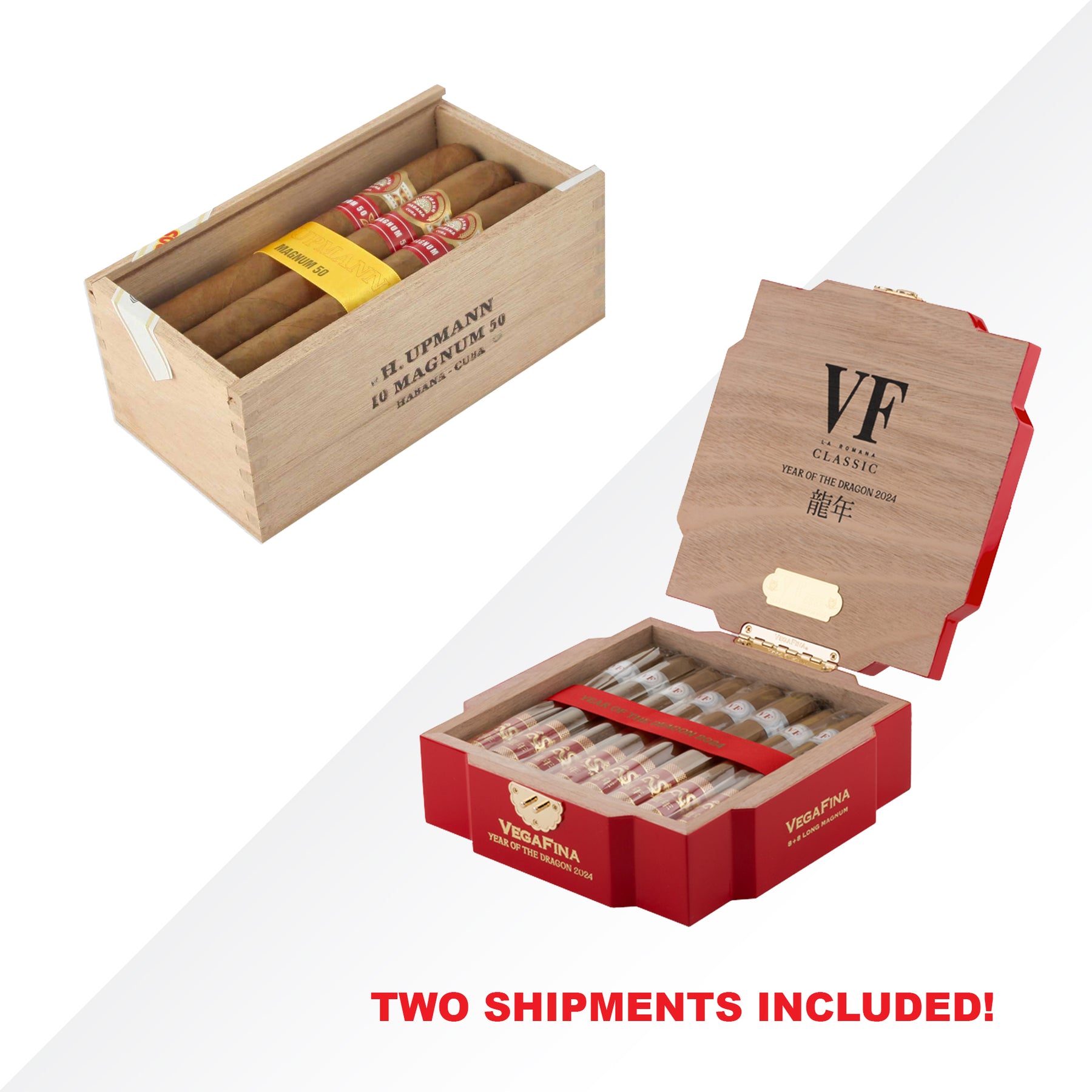 H.UPMANN MAGNUM 50 10pcs - VEGAFINA DRAGON 16pcs - COMBO