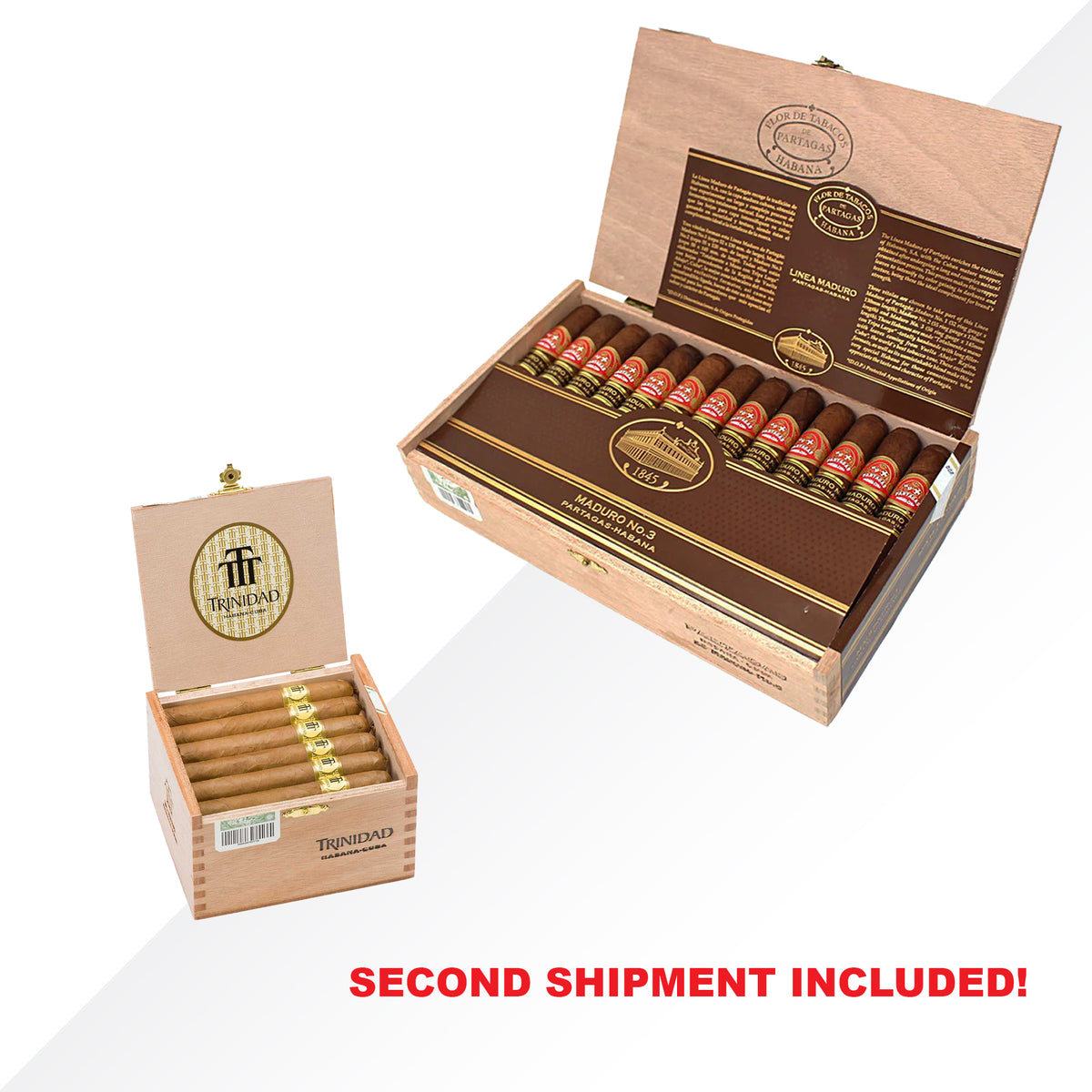 Partagas Maduro No.3 + Trinidad Reyes 24pcs