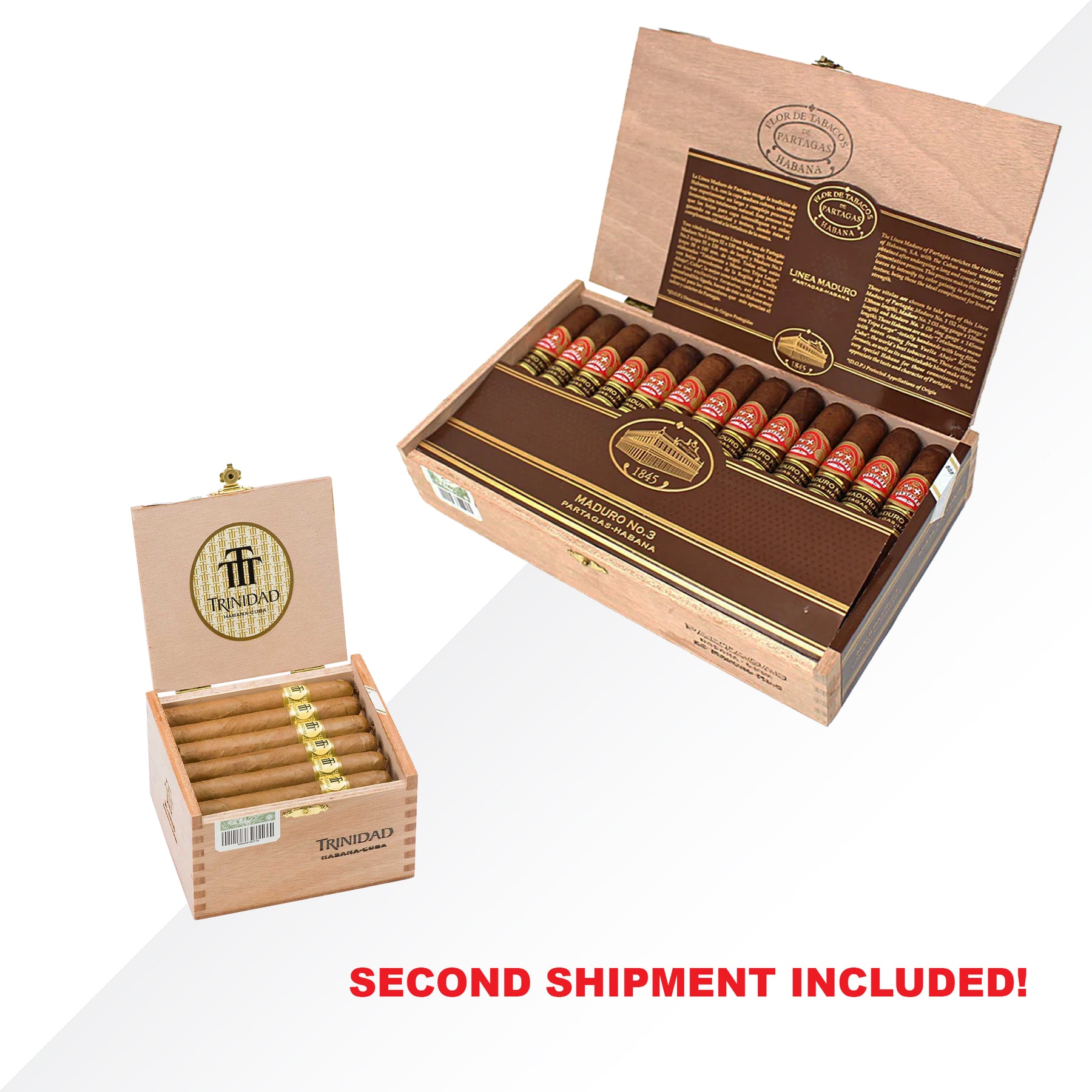 Partagas Maduro No.3 + Trinidad Reyes 24pcs