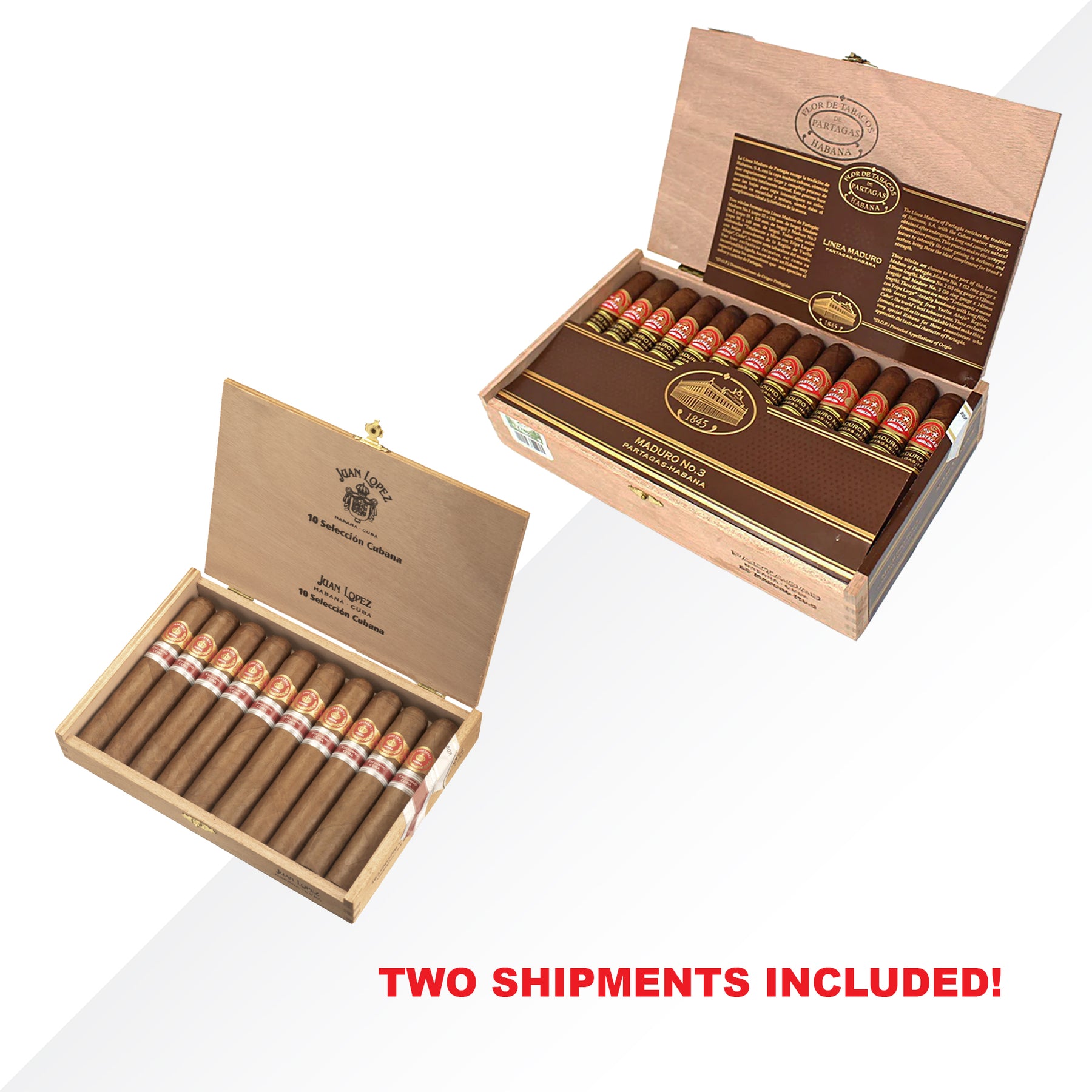 Partagas Maduro No.3 + Juan Lopez Seleccion Cubana RE Cuba
