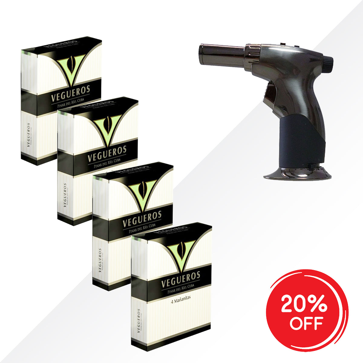 Vegueros Mananitas 4x4pcs + Volcan Fire Lighter