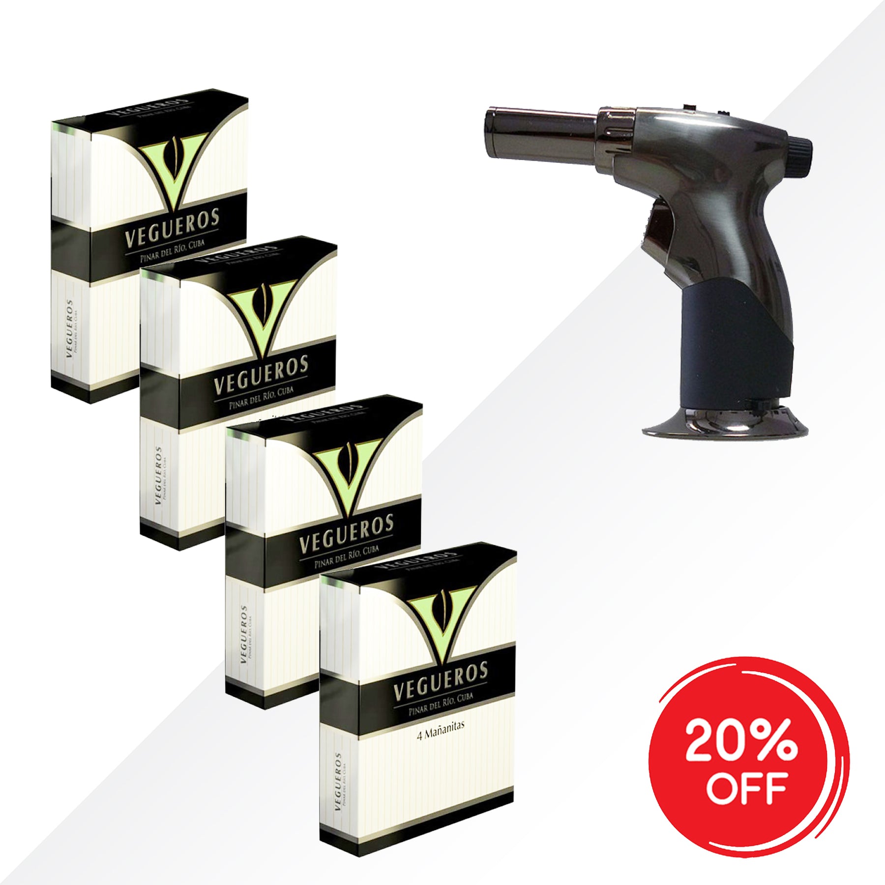 Vegueros Mananitas 4x4pcs + Volcan Fire Lighter