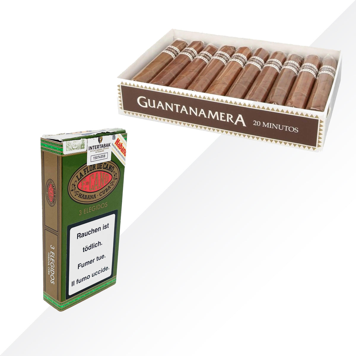 ELEGIDOS 3pcs GUANTANAMERA Minutos 25pcs COMBO