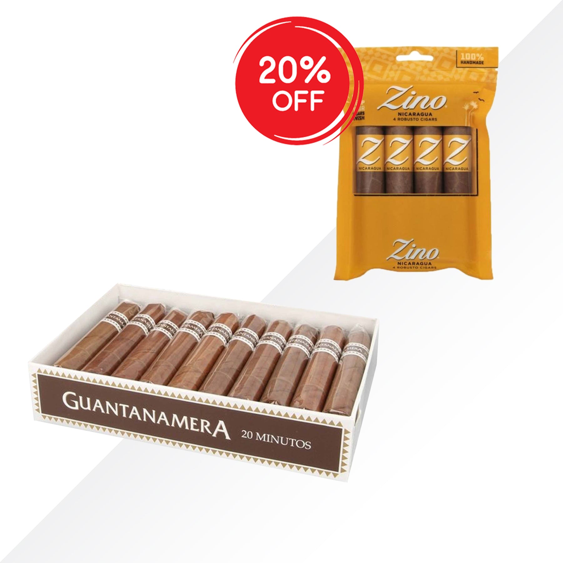 GUANTANAMERA MINUTOS - ZINO NICARAGUA ROBUSTO COMBO