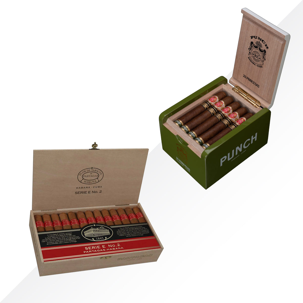 PUNCH PRINCESAS LE 2025 + PARTAGAS SERIE E No.2 COMBO
