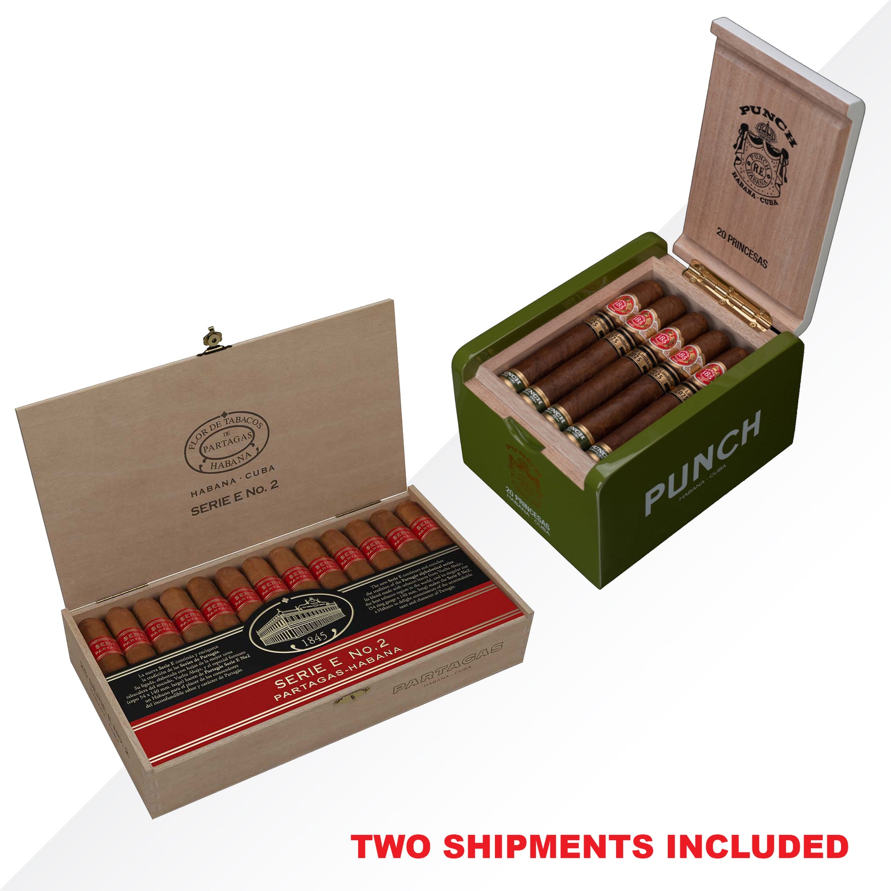 Partagas Serie E No.2 25 pcs - Punch Princesas COMBO