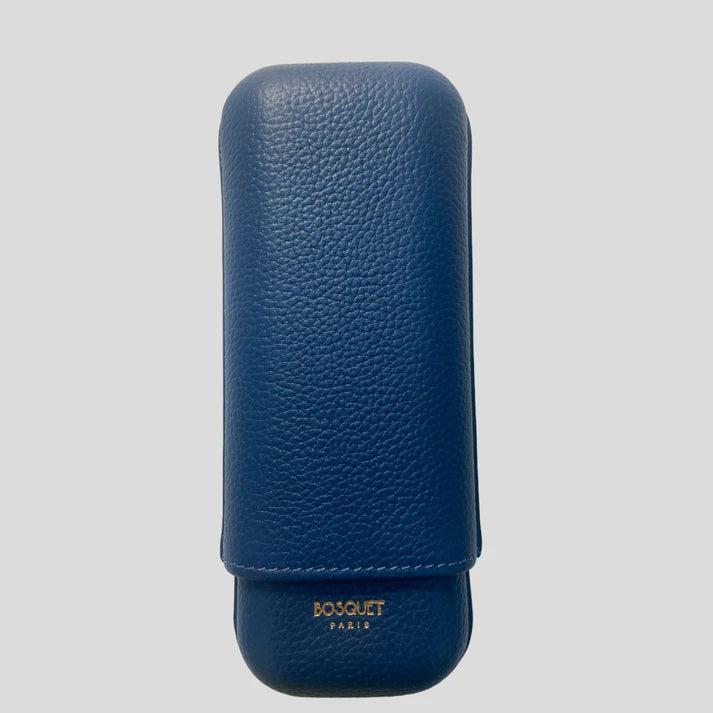 Paris Grained Calf Two Cigar Case - LAPIS