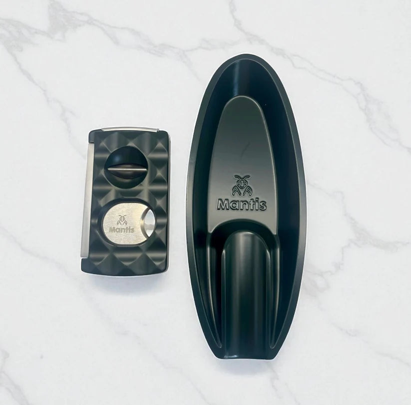 Gift Set Streamline Ashtray and Universal Cutter Faceted